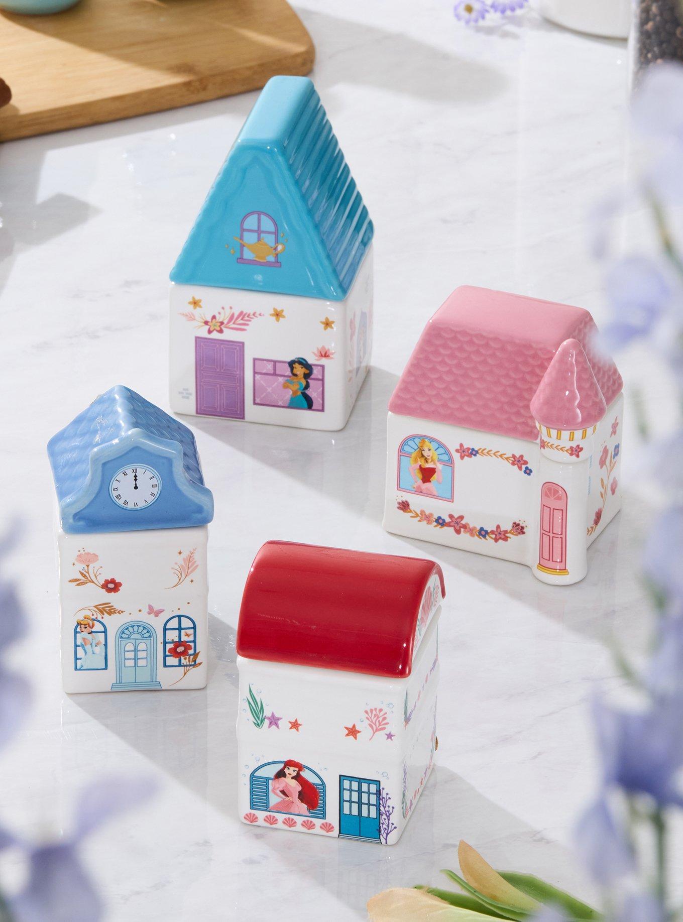 Disney Princesses Jasmine, Cinderella, Ariel, & Aurora Village Spice Jar Set - BoxLunch Exclusive, , hi-res