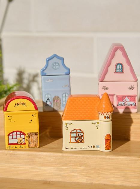 ビレロイ&ボッホ トイズ・ビレッジ・コレクション 郵便局　キャンドルハウス Disney Winnie the Pooh Village Spice Jar Set - BoxLunch Exclusive
