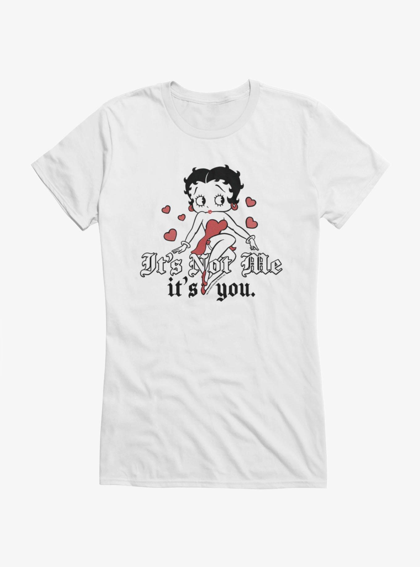 Betty Boop Valentine's It's Not Me It's You Girls T-Shirt, , hi-res