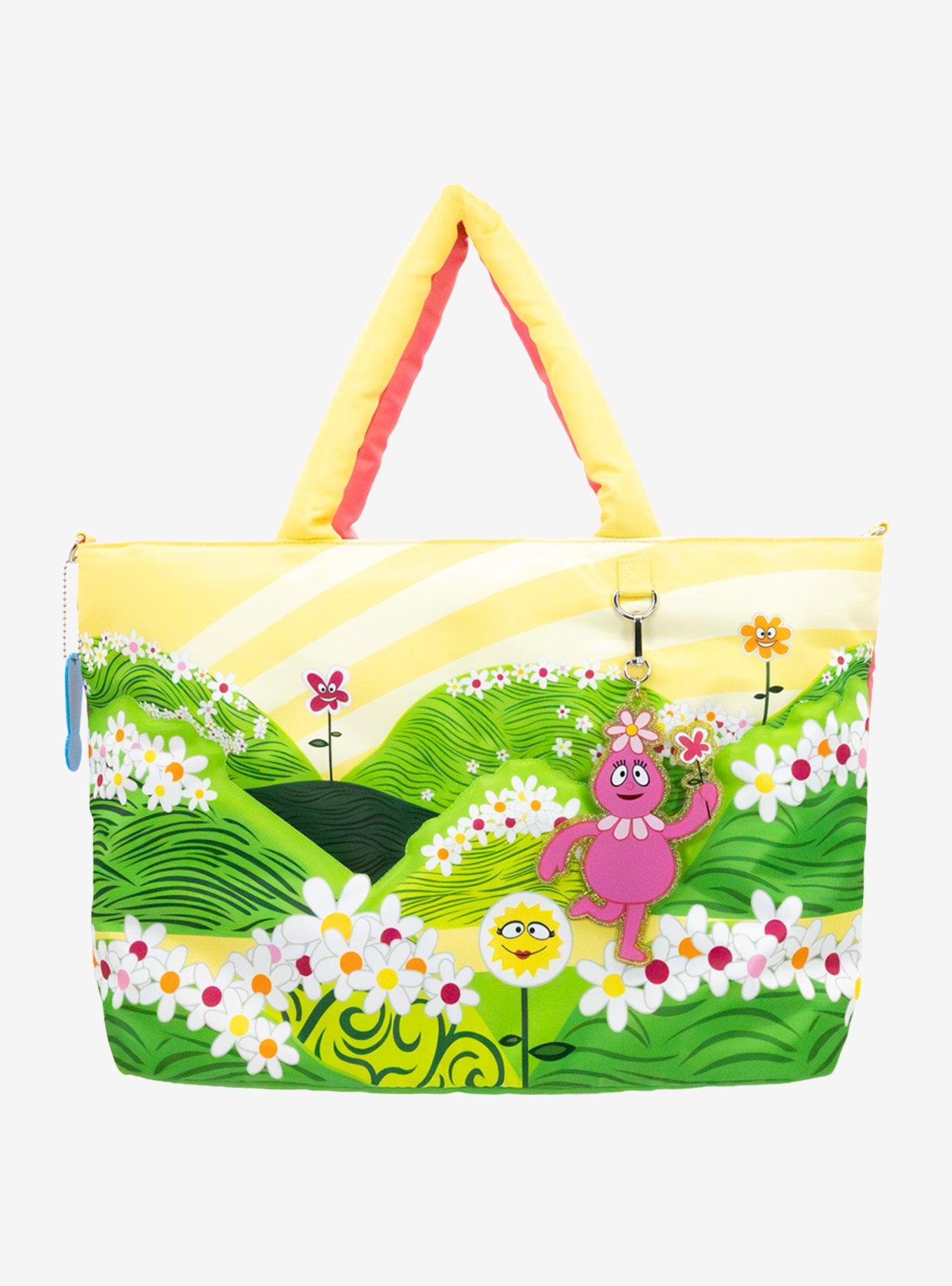 Whatever! Makes You Happy x Yo Gabba Gabba! Lands Double Sided Puffy Tote Bag, , hi-res