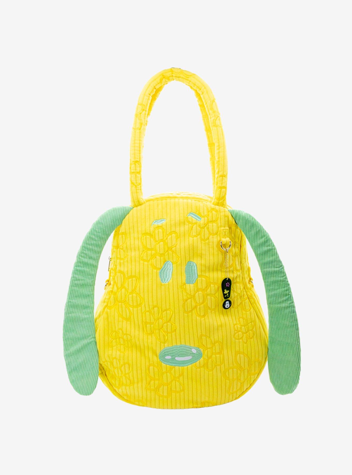 Whatever! Makes You Happy x Peanuts Sherbet Spring Snoopy Head Oversized Corduroy Tote Bag, , hi-res