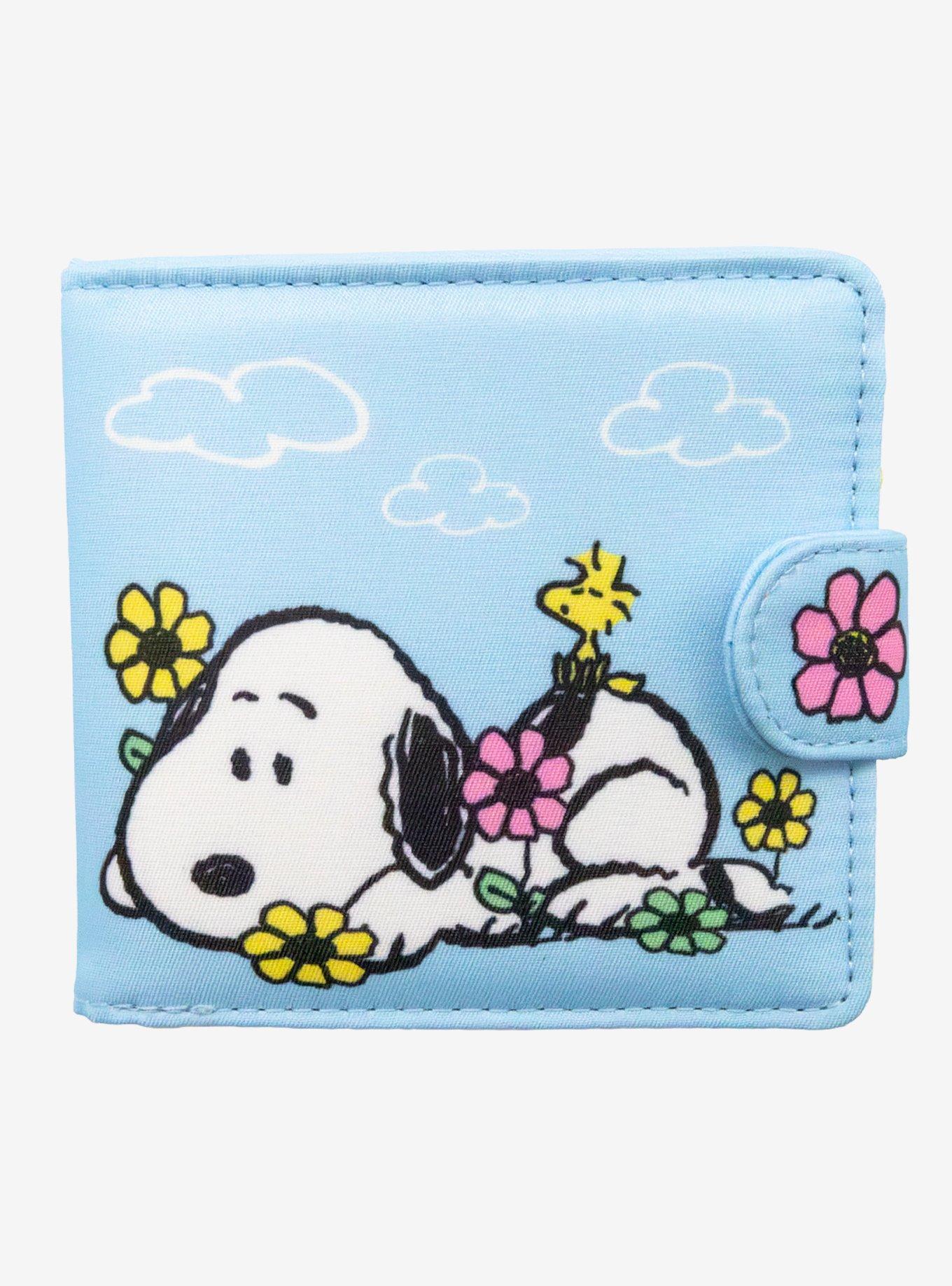 Whatever! Makes You Happy x Peanuts Floral Snoopy Wallet, , hi-res