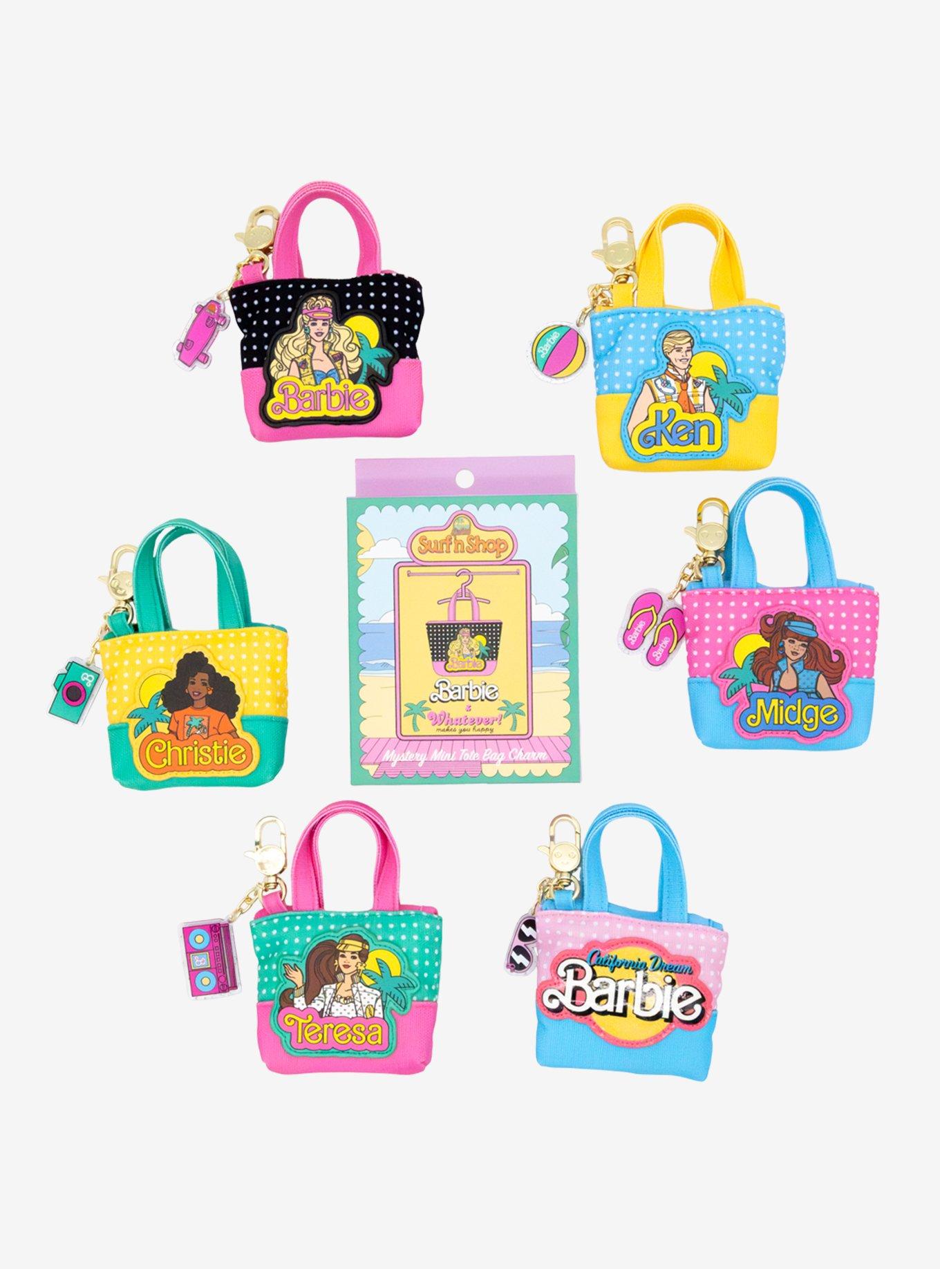 Whatever! Makes You Happy x Barbie California Dreamin' 80's Blind Box Mini Tote Bag Charm, , hi-res