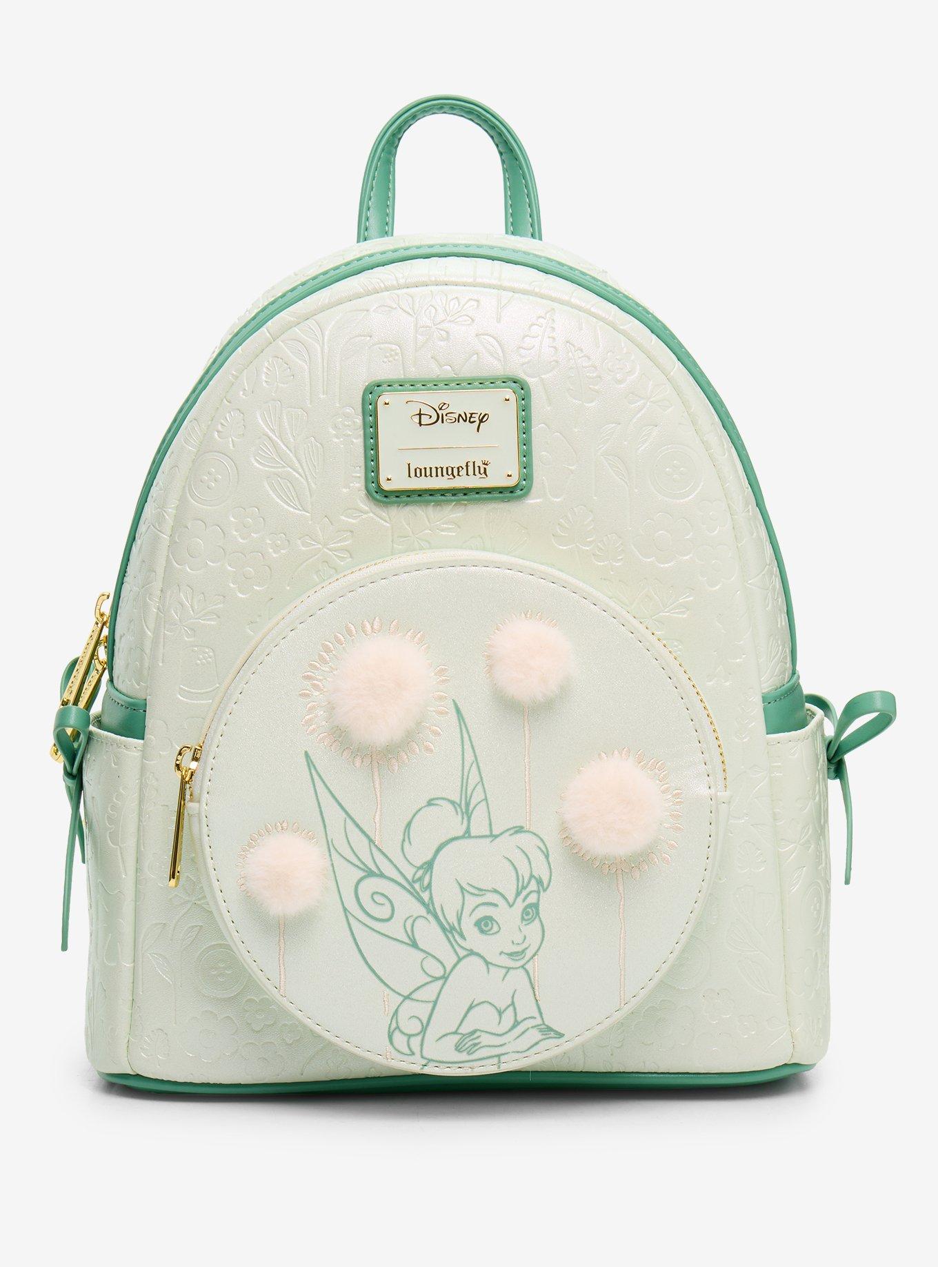 Loungefly Disney Peter Pan Tinker Bell Dandelion Pom Pom Mini Backpack - BoxLunch Exclusive, , hi-res