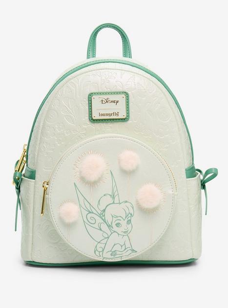 New Loungefly Mint Green Disney Peter Pan Island Mini Backpack Peter Pan Exclusive Quilted Texture Mini Backpack | Loungefly main image 3