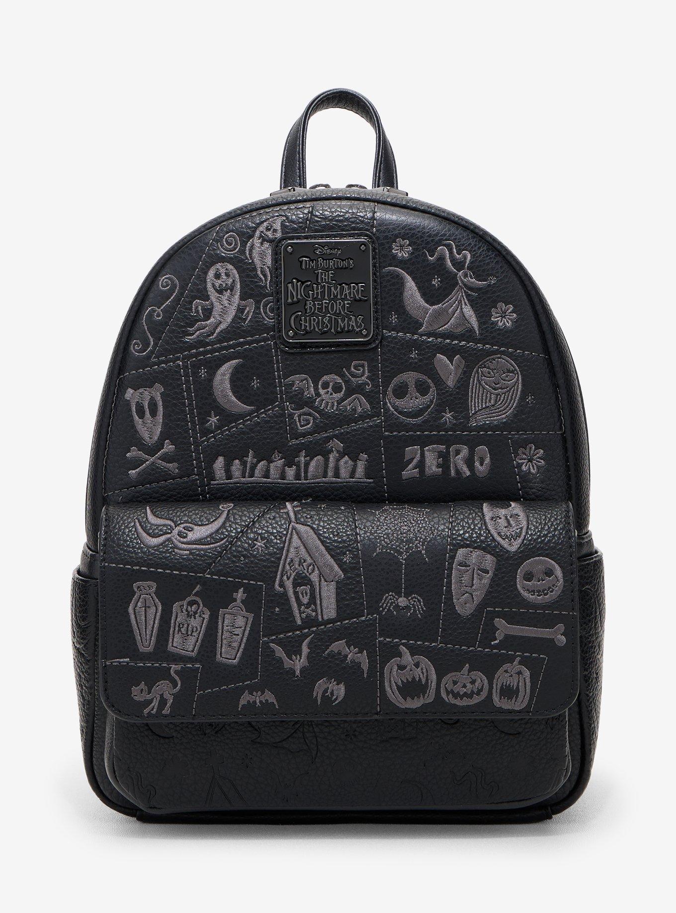 Disney The Nightmare Before Christmas Debossed Tonal Icons Mini Backpack - BoxLunch Exclusive
