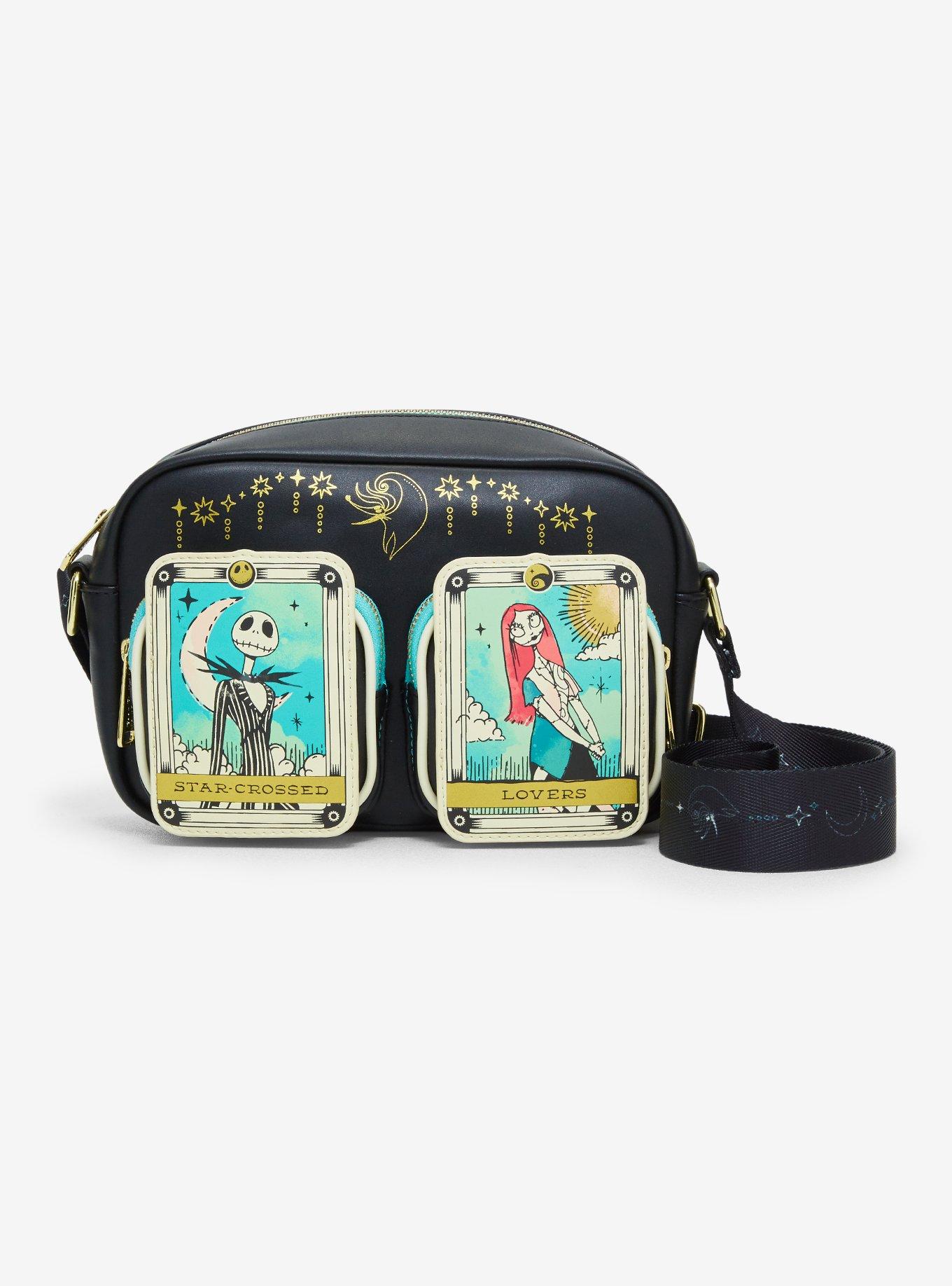 Loungefly Disney The Nightmare Before Christmas Jack & Sally Star-Crossed Lovers Tarot Cards Crossbody Bag - BoxLunch Exclusive, , hi-res