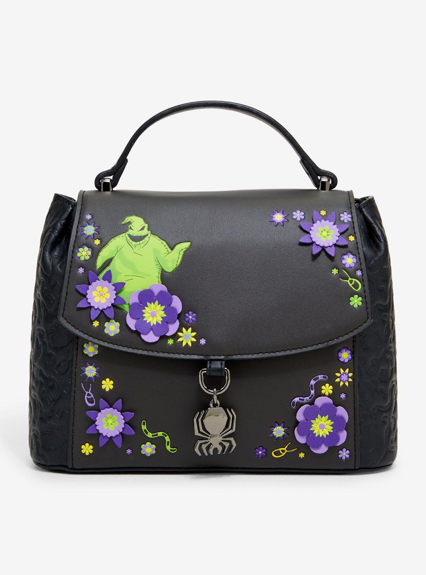 Disney The Nightmare Before Christmas Oogie Boogie Floral Crossbody Bag - BoxLunch Exclusive, , hi-res