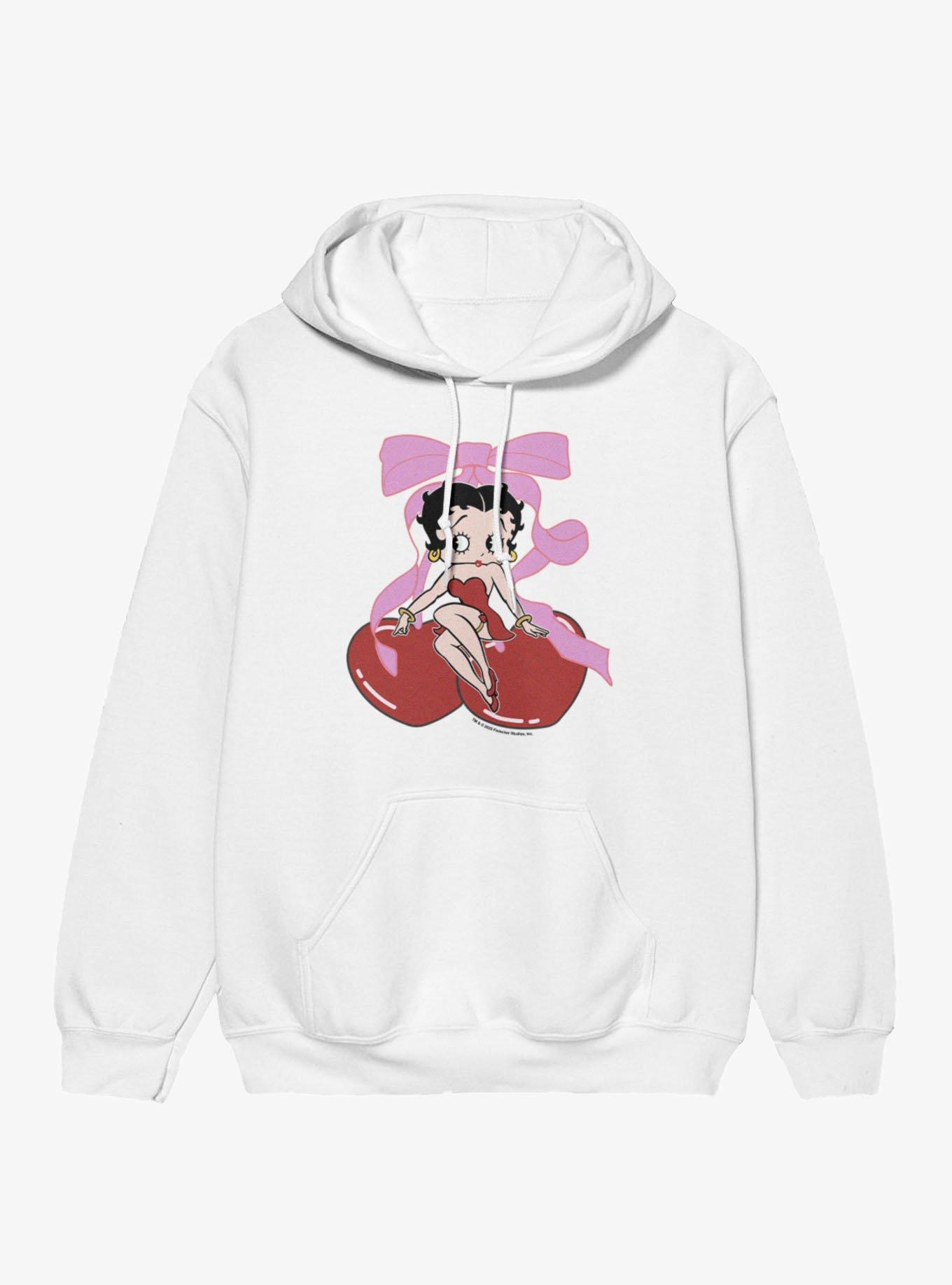 Betty Boop Valentine's Heart Cherries Hoodie, , hi-res