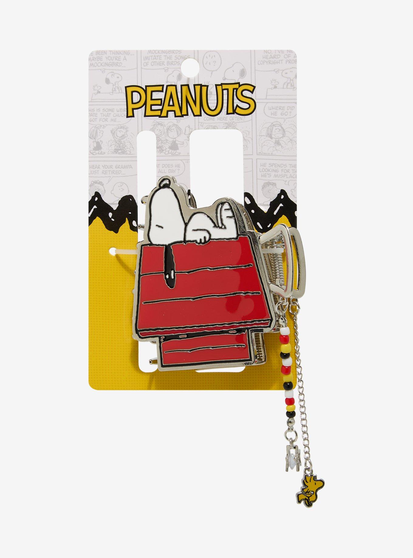 Peanuts Snoopy's Doghouse Figural Claw Clip with Charms - BoxLunch Exclusive, , hi-res