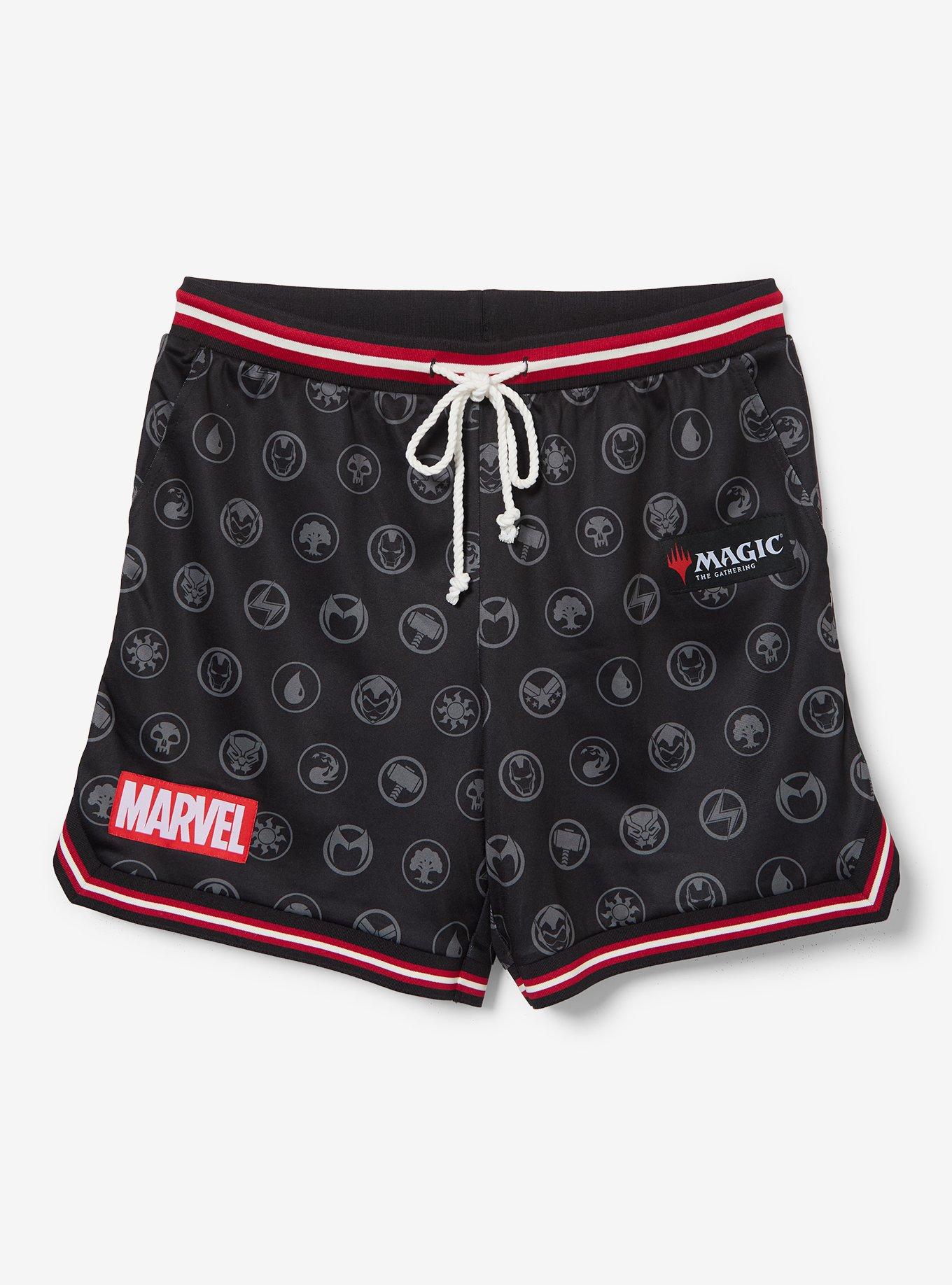 Magic: The Gathering x Marvel Icons Allover Print Basketball Shorts - BoxLunch Exclusive, , hi-res