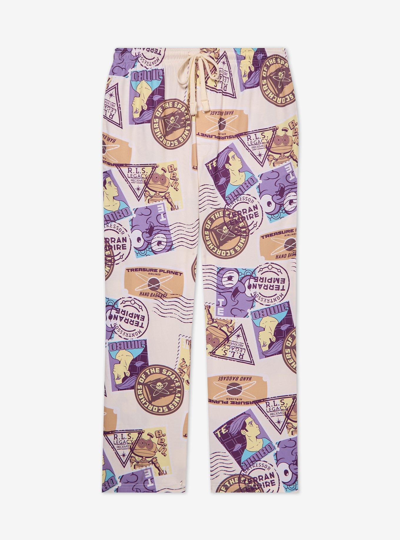 Disney Treasure Planet Stamps Allover Print Sleep Pants - BoxLunch Exclusive