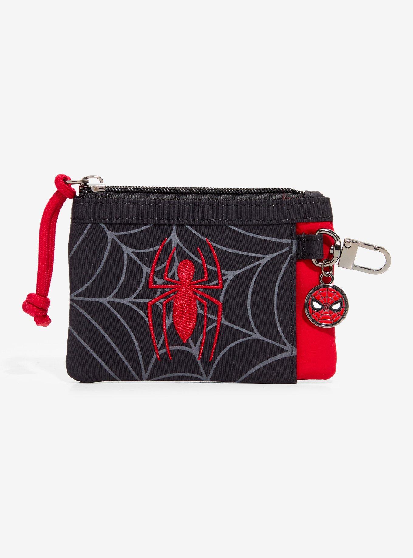 Marvel Spider-Man Web Logo Zippered Cardholder, , hi-res
