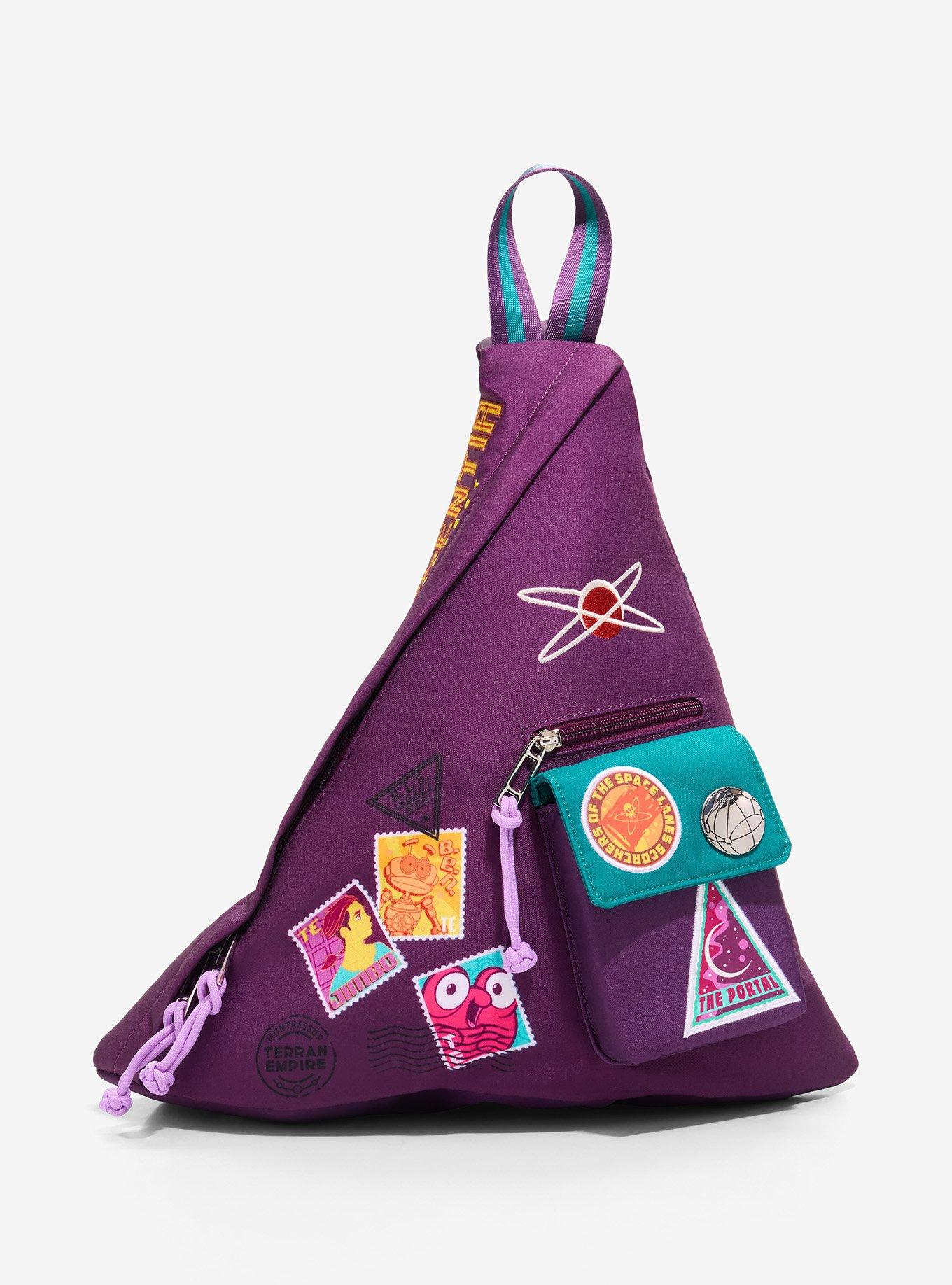 Disney Treasure Planet Character Stamps Triangle Crossbody Sling, , hi-res
