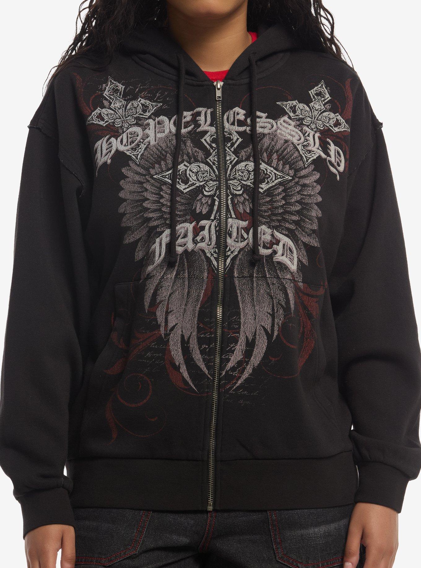 Social Collision Hopelessly Fated Girls Hoodie, , hi-res