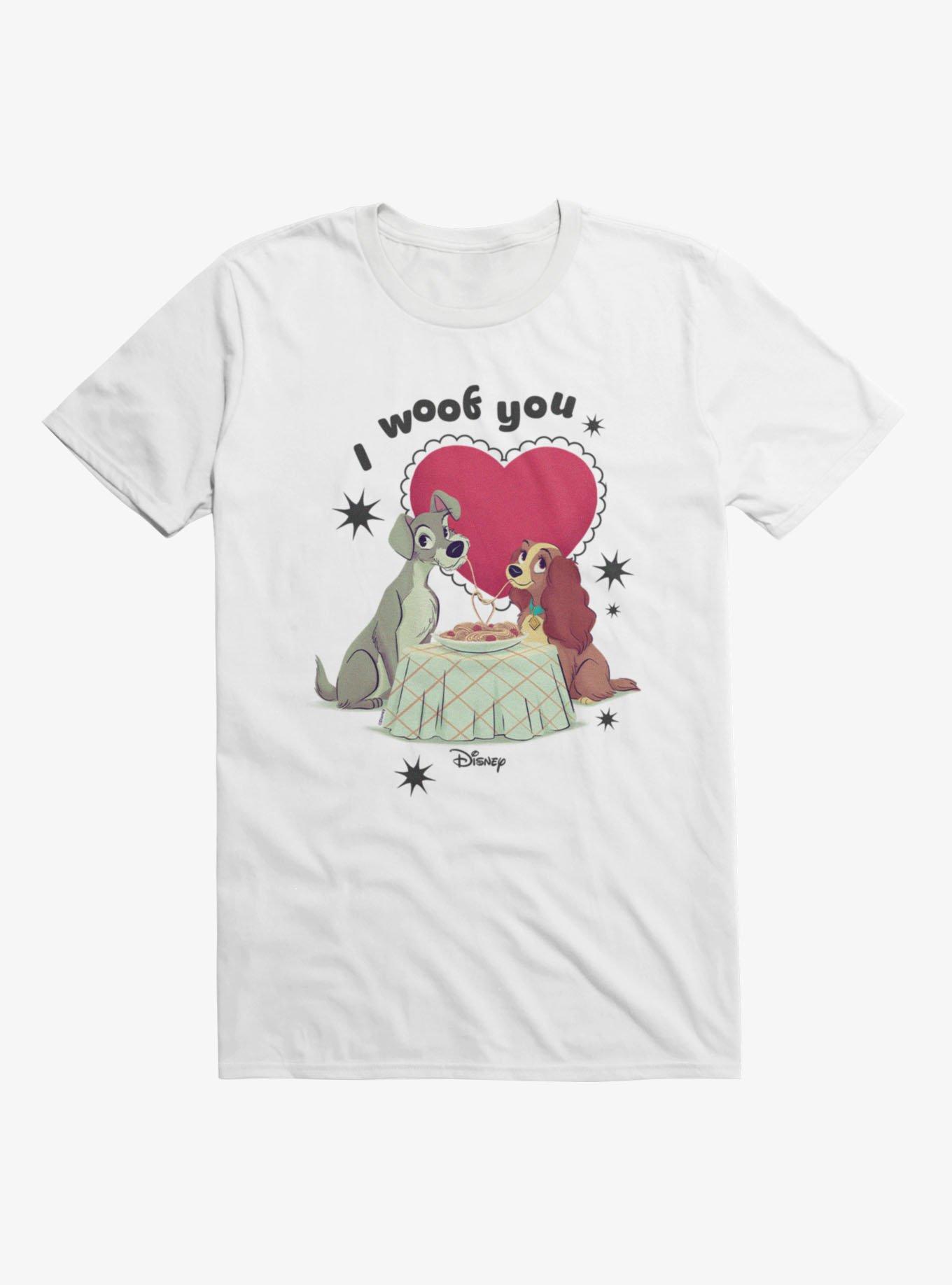 Disney Lady And The Tramp Valentine's I Woof You T-Shirt, , hi-res