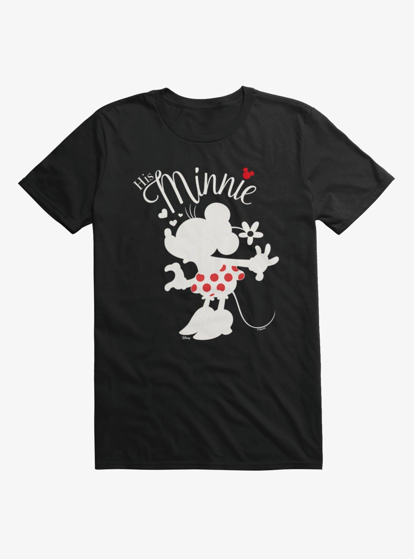 Disney Minnie Mouse Valentine's His Minnie T-Shirt, BLACK, hi-res