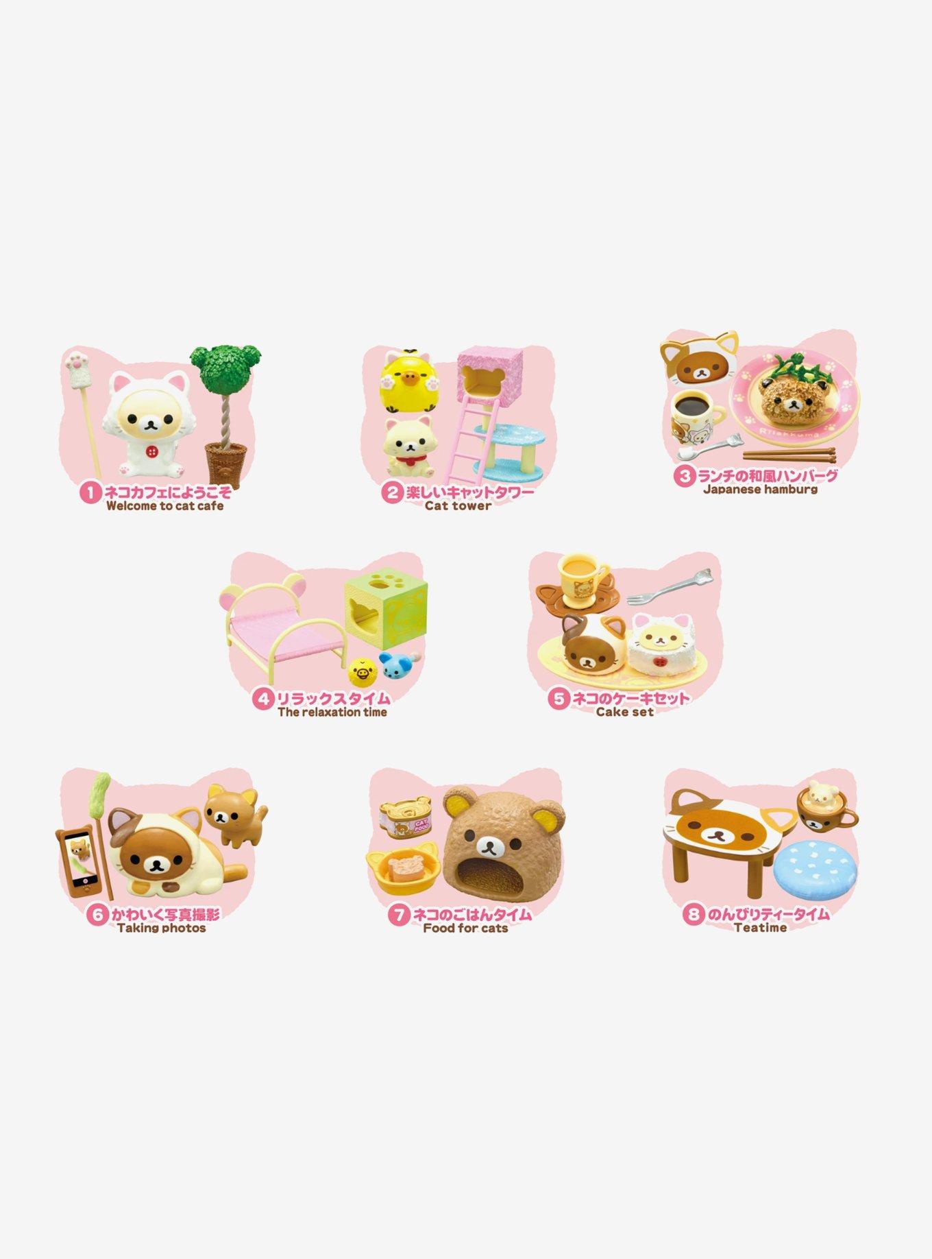 Re-Ment Rilakkuma Cat Cafe Blind Box Figure Set, , hi-res