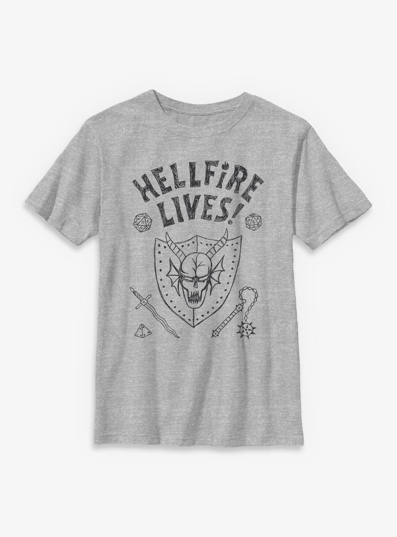 Stranger Things Hellfire Lives Marker Youth T-Shirt, , hi-res