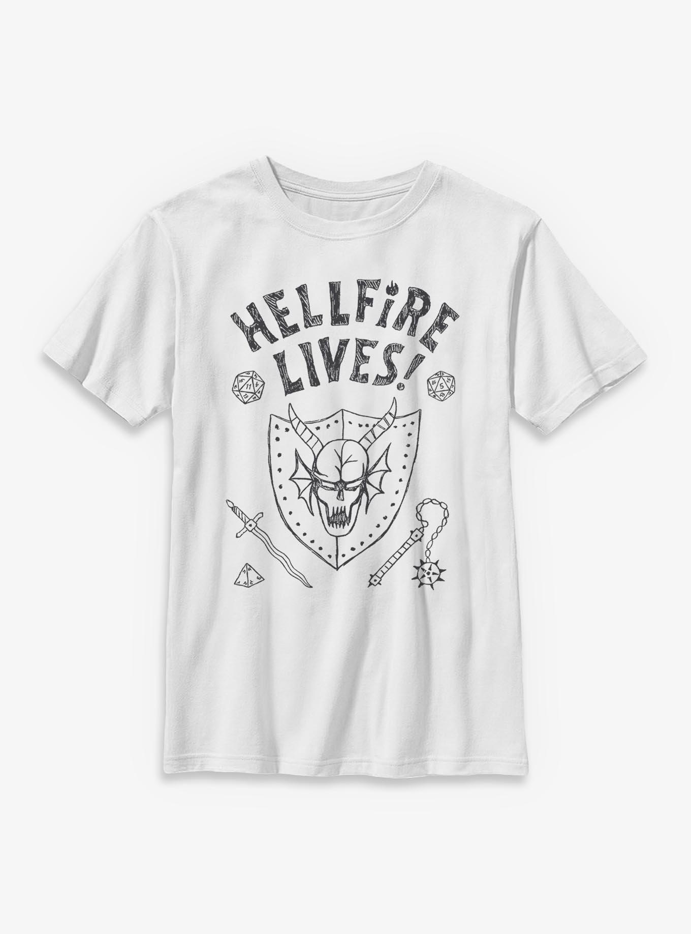 Stranger Things Hellfire Lives Marker Youth T-Shirt, , hi-res