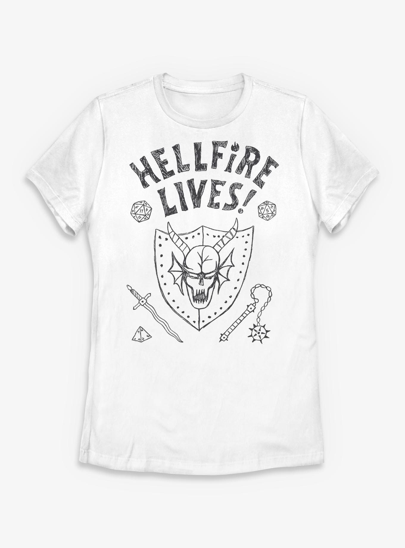 Stranger Things Hellfire Lives Marker Womens T-Shirt, , hi-res