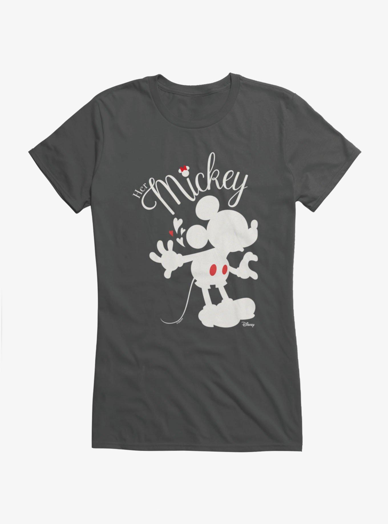 Disney Mickey Mouse Valentine's Her Mickey Girls T-Shirt, CHARCOAL, hi-res