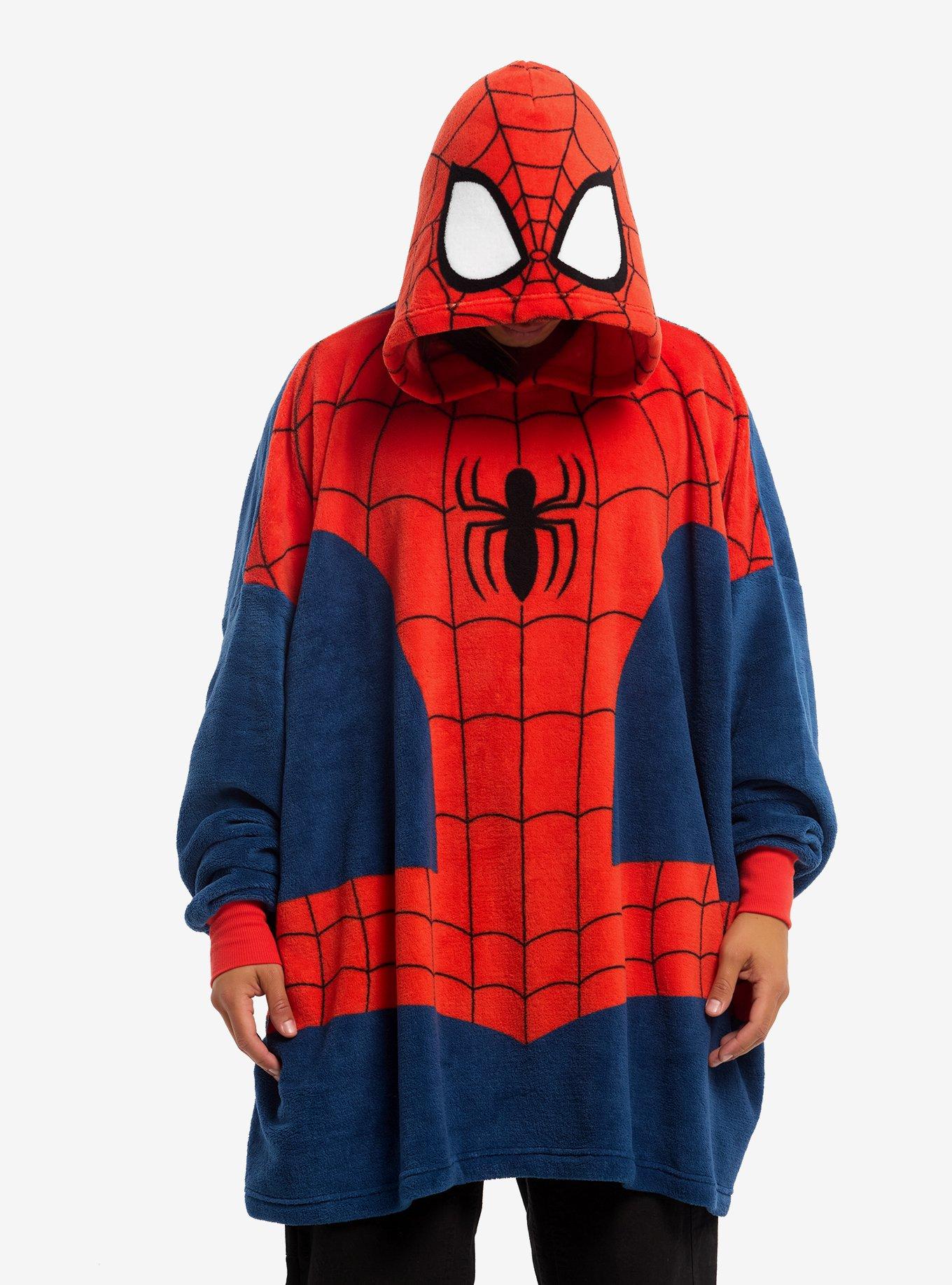 Marvel Spider-Man Fuzzy Oversized Hoodie, , hi-res