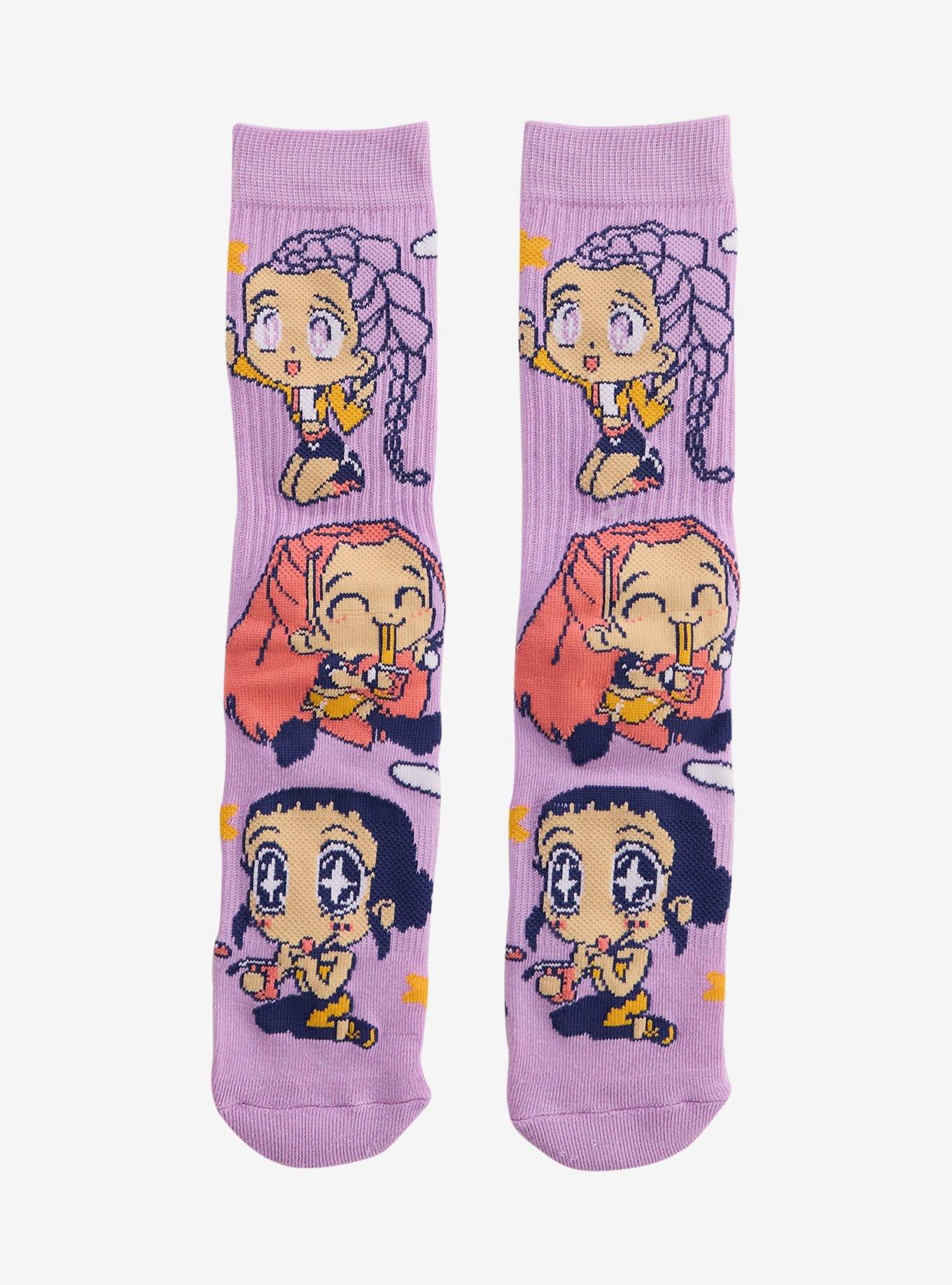 KPop Demon Hunters HUNTR/X Crew Socks &mdash; BoxLunch Exclusive, , hi-res
