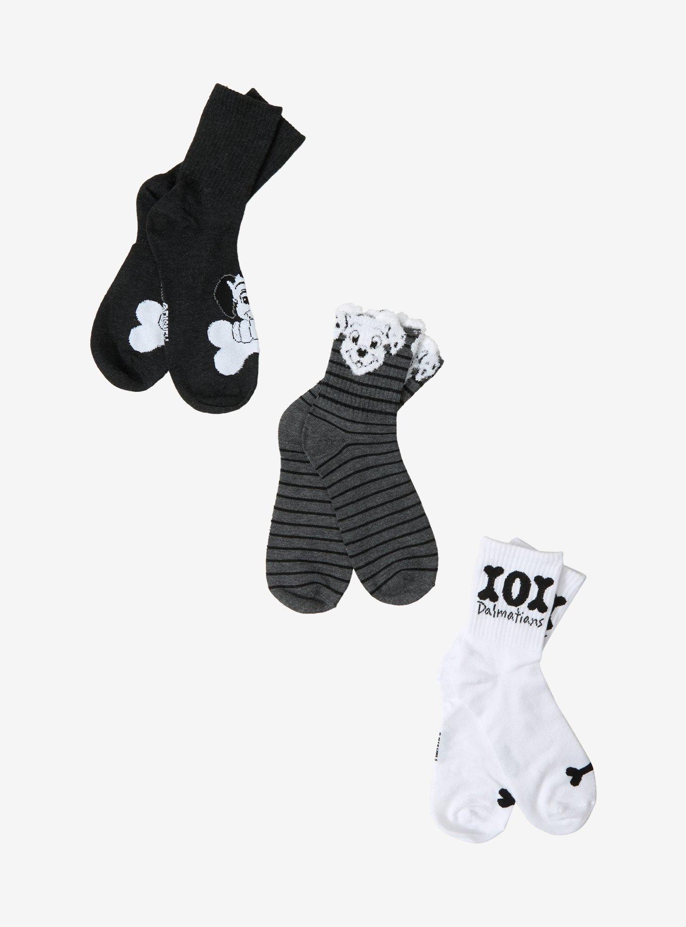 Disney 101 Dalmatians Puppies Quarter Crew Sock Set, , hi-res