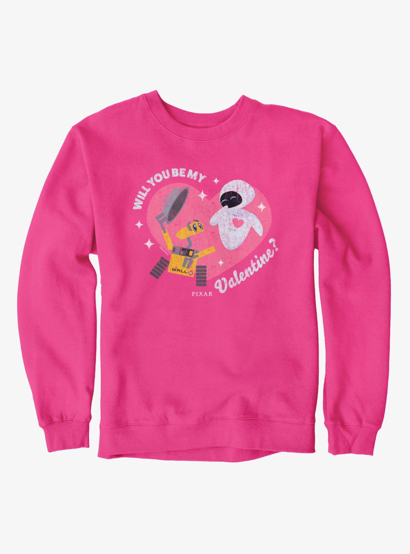 Disney Pixar Wall-E & Eve Valentine's Day Sweatshirt, , hi-res
