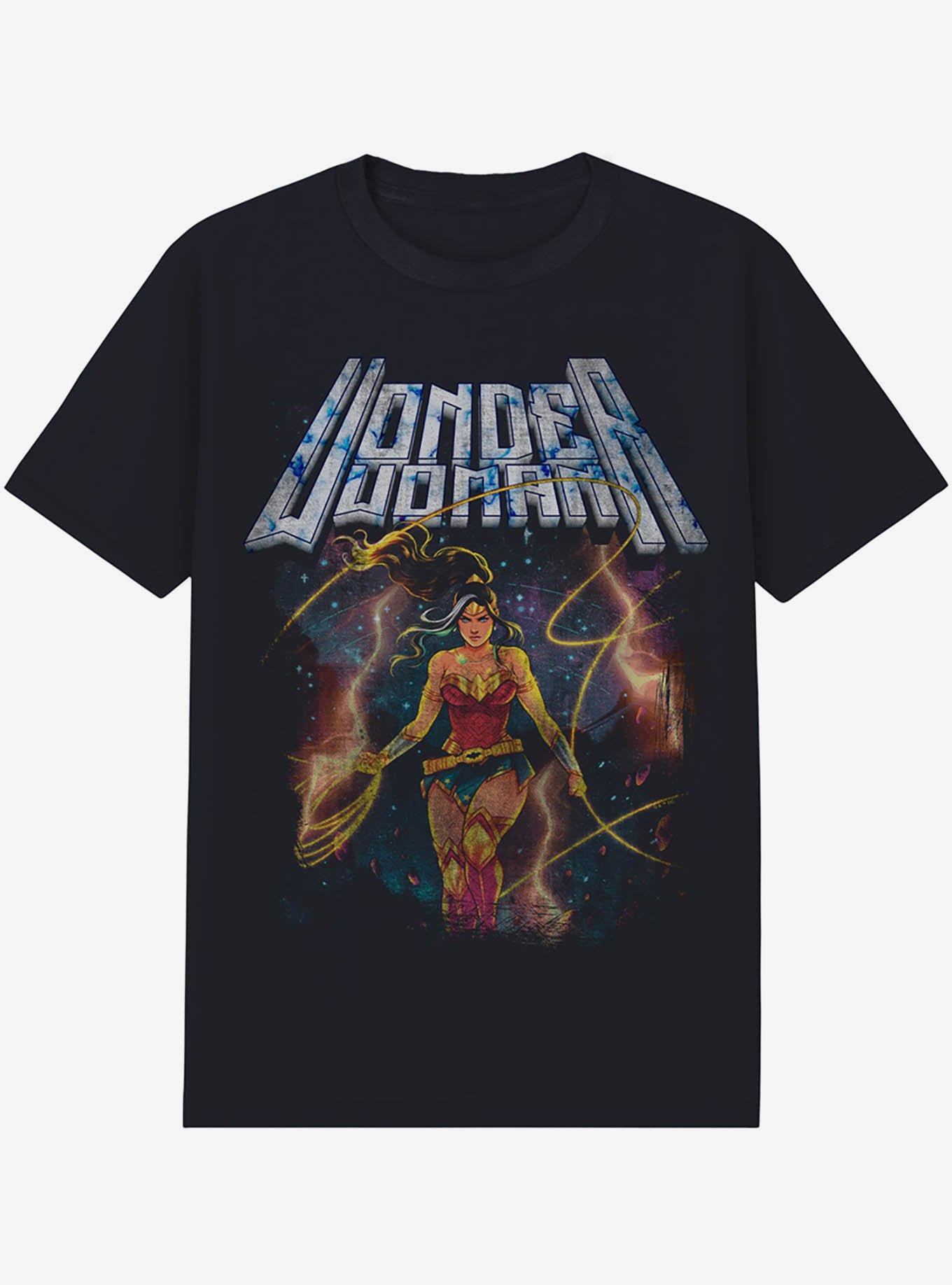 DC Comics Justice League Wonder Woman Galaxy Poster T-Shirt, , hi-res