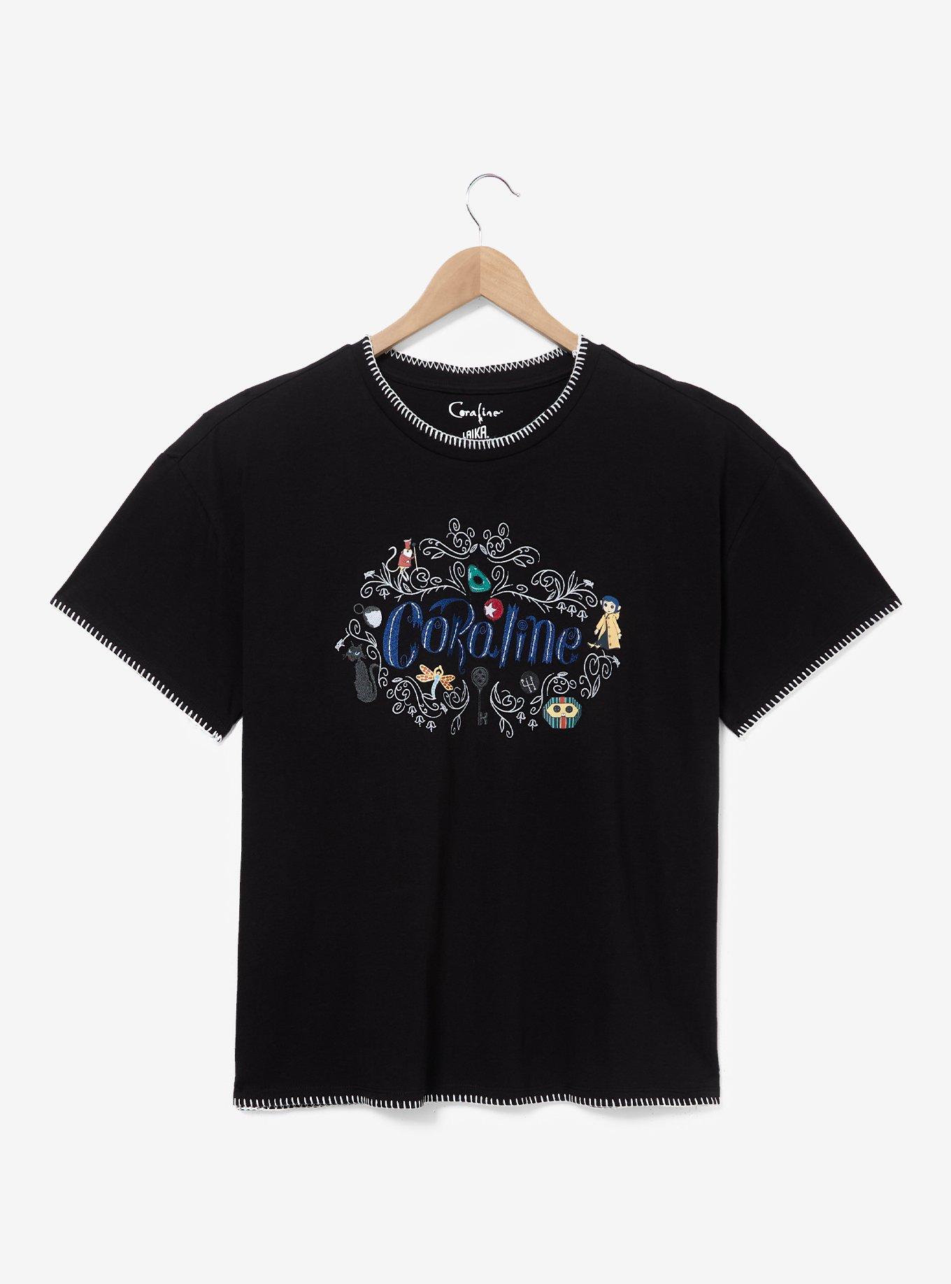 Coraline Name Embroidered Women's Plus Size T-Shirt &mdash; BoxLunch Exclusive, , hi-res