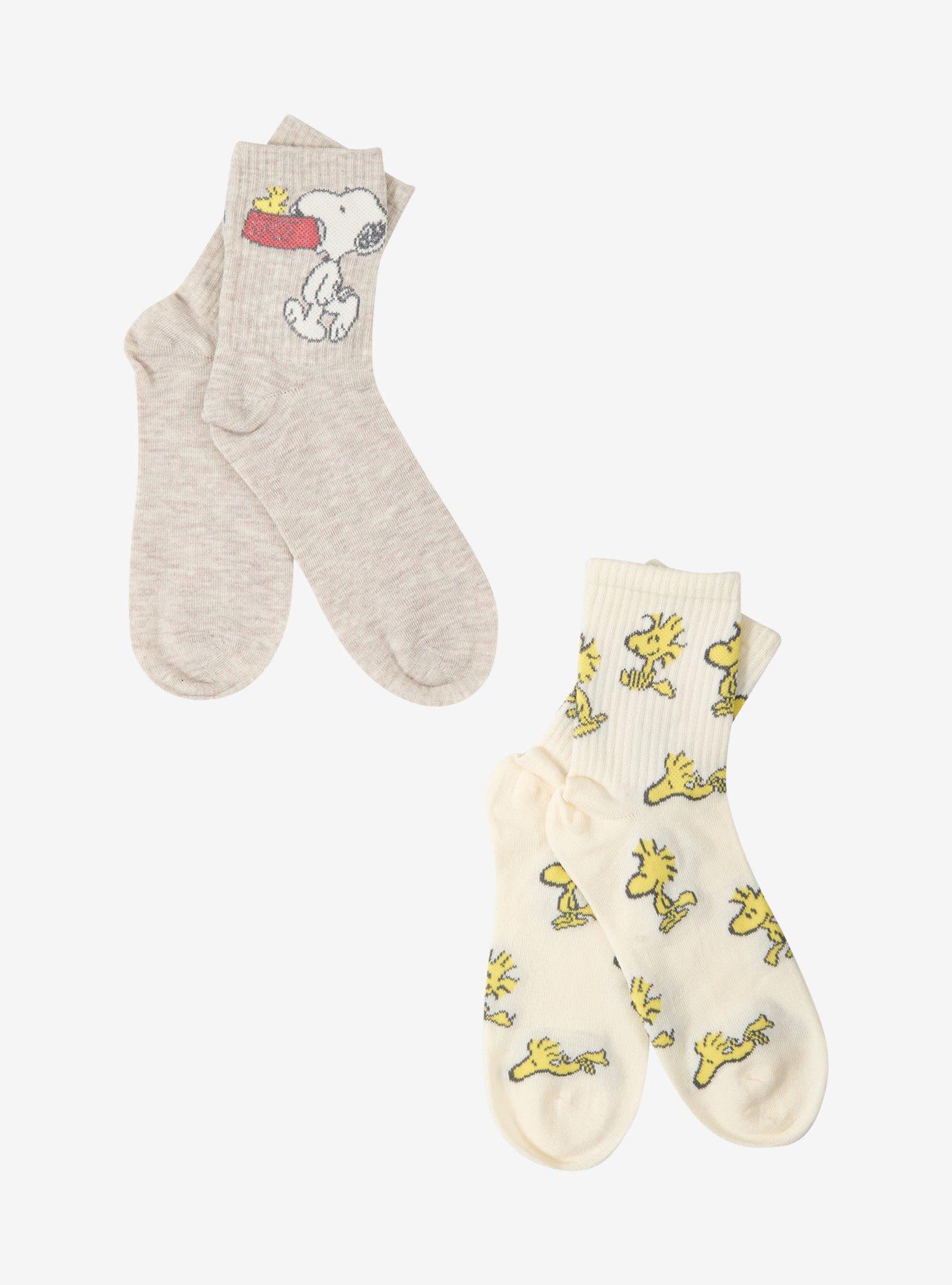 Peanuts Snoopy & Woodstock Crew Sock Set, , hi-res