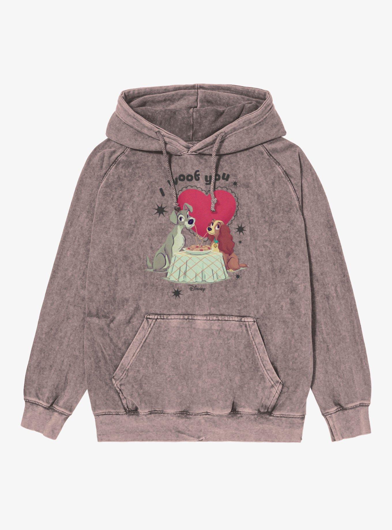 Disney Lady And The Tramp Valentine's I Woof You Hoodie, , hi-res