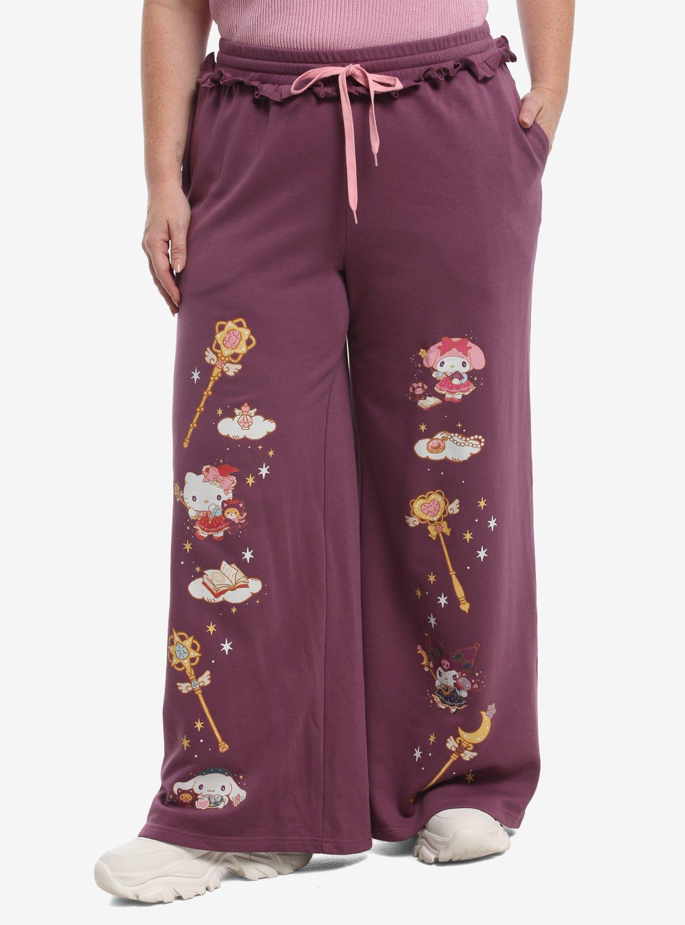 Hello Kitty And Friends Magic Wand Girls Lounge Pants Plus Size
