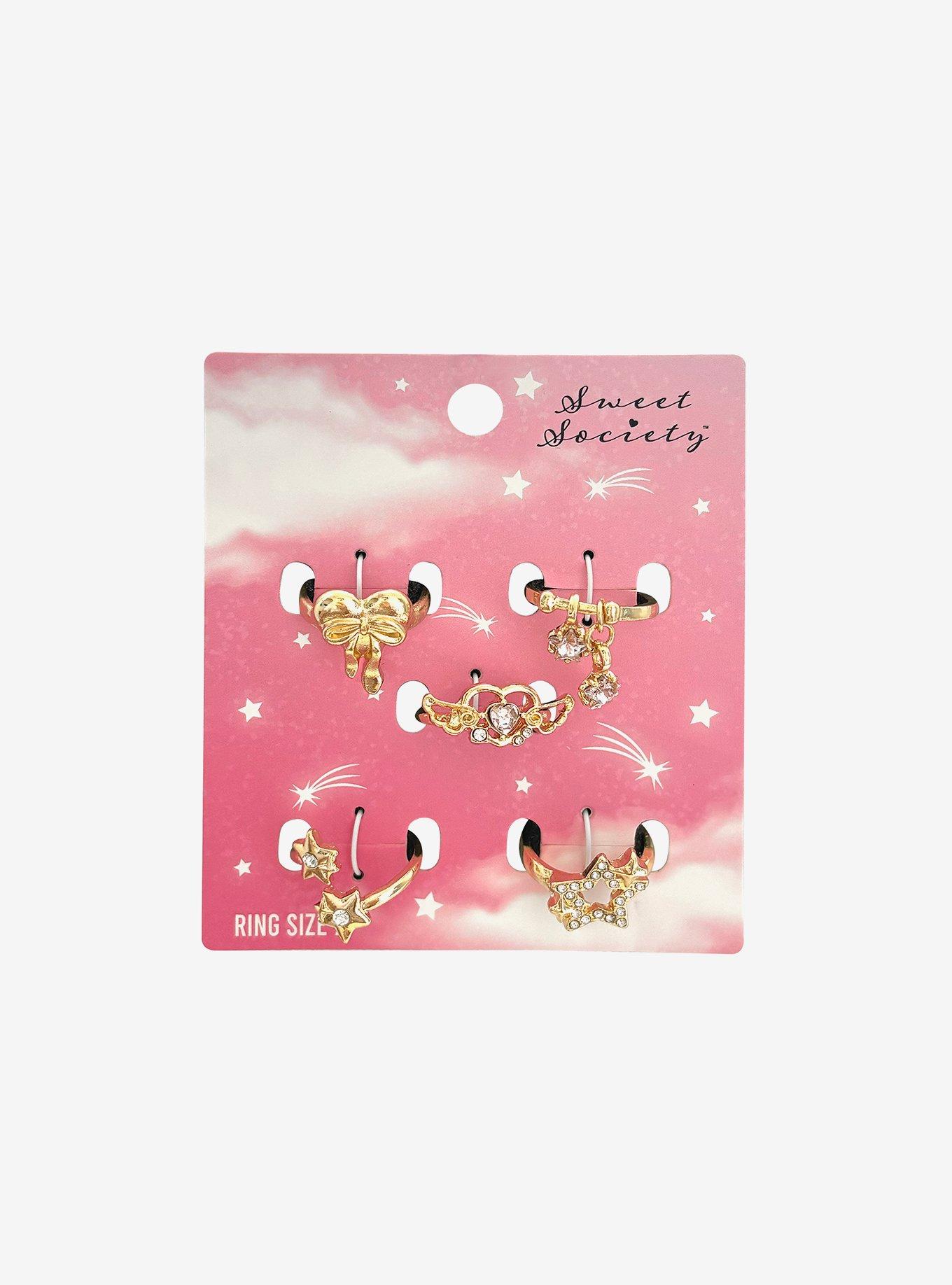 Sweet Society Celestial Coquette Ring Set, , hi-res