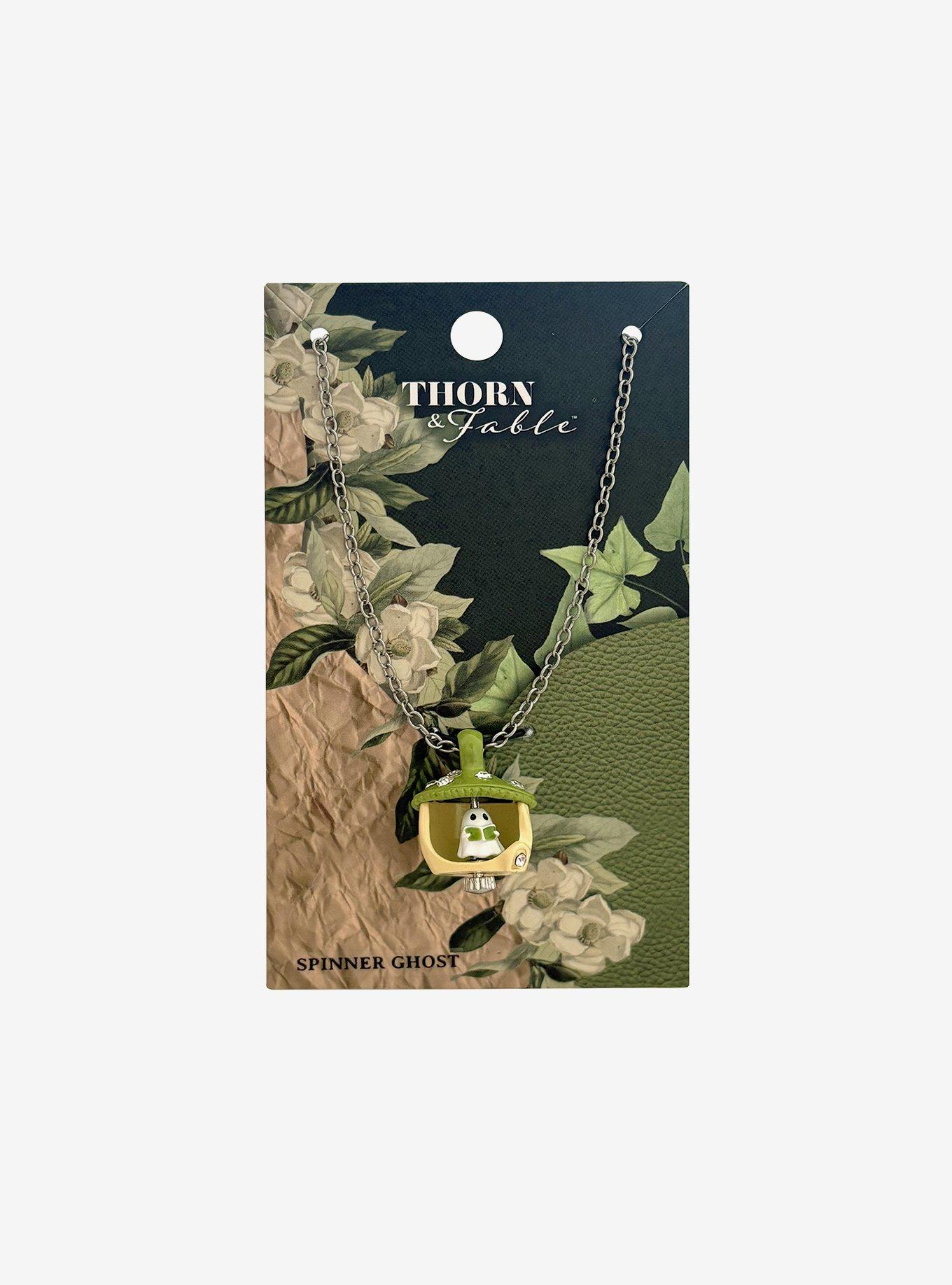 Thorn & Fable Ghost Mushroom House Necklace, , hi-res