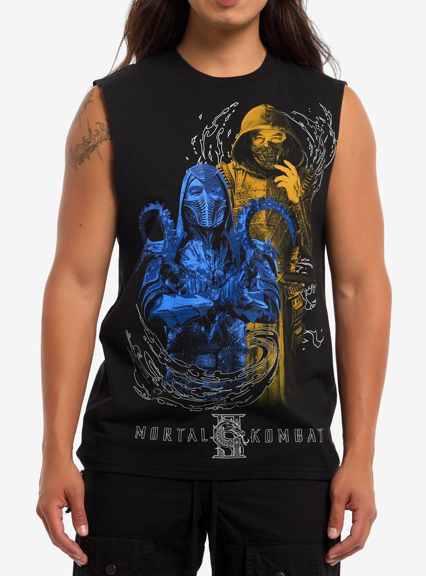 Mortal Kombat II Scorpion Vs. Sub-Zero Muscle Tank Top
