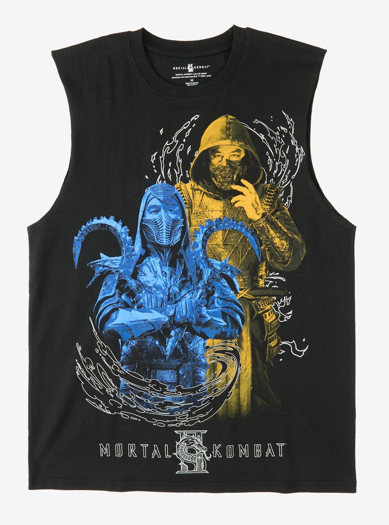 Mortal Kombat II Scorpion Vs. Sub-Zero Muscle Tank Top, , hi-res