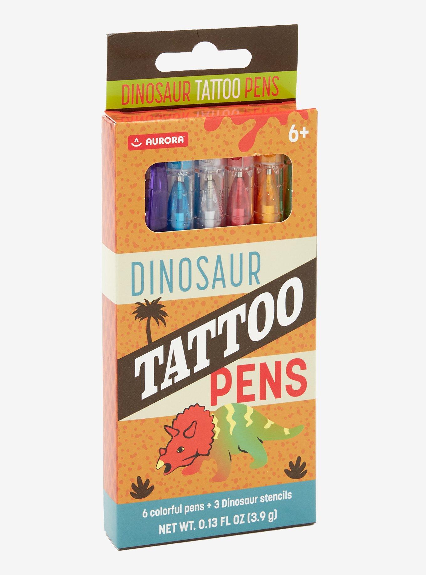 Dinosaur Tattoo Pens, , hi-res