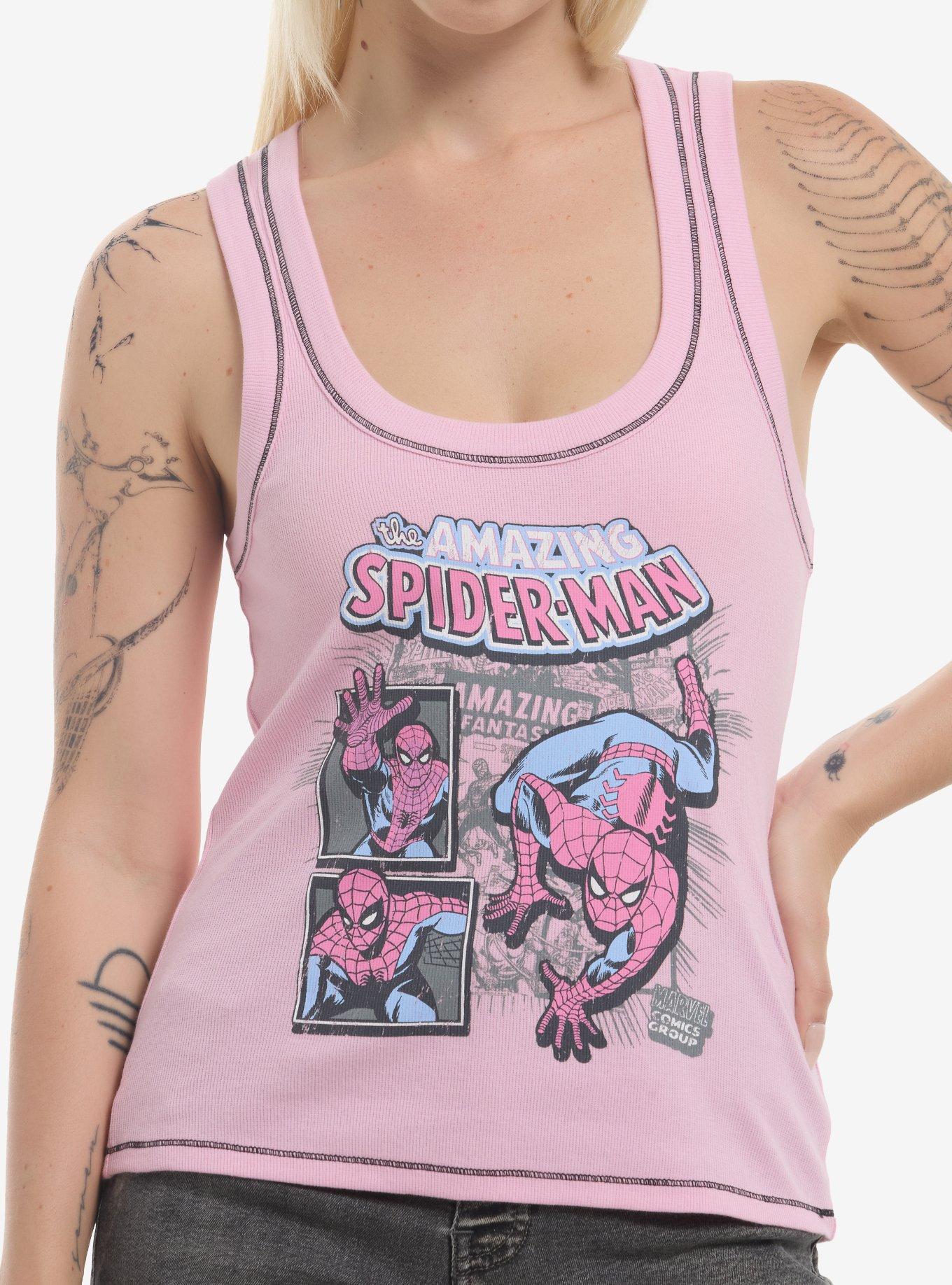 Her Universe Marvel The Amazing Spider-Man Comic Girls Tank Top, , hi-res