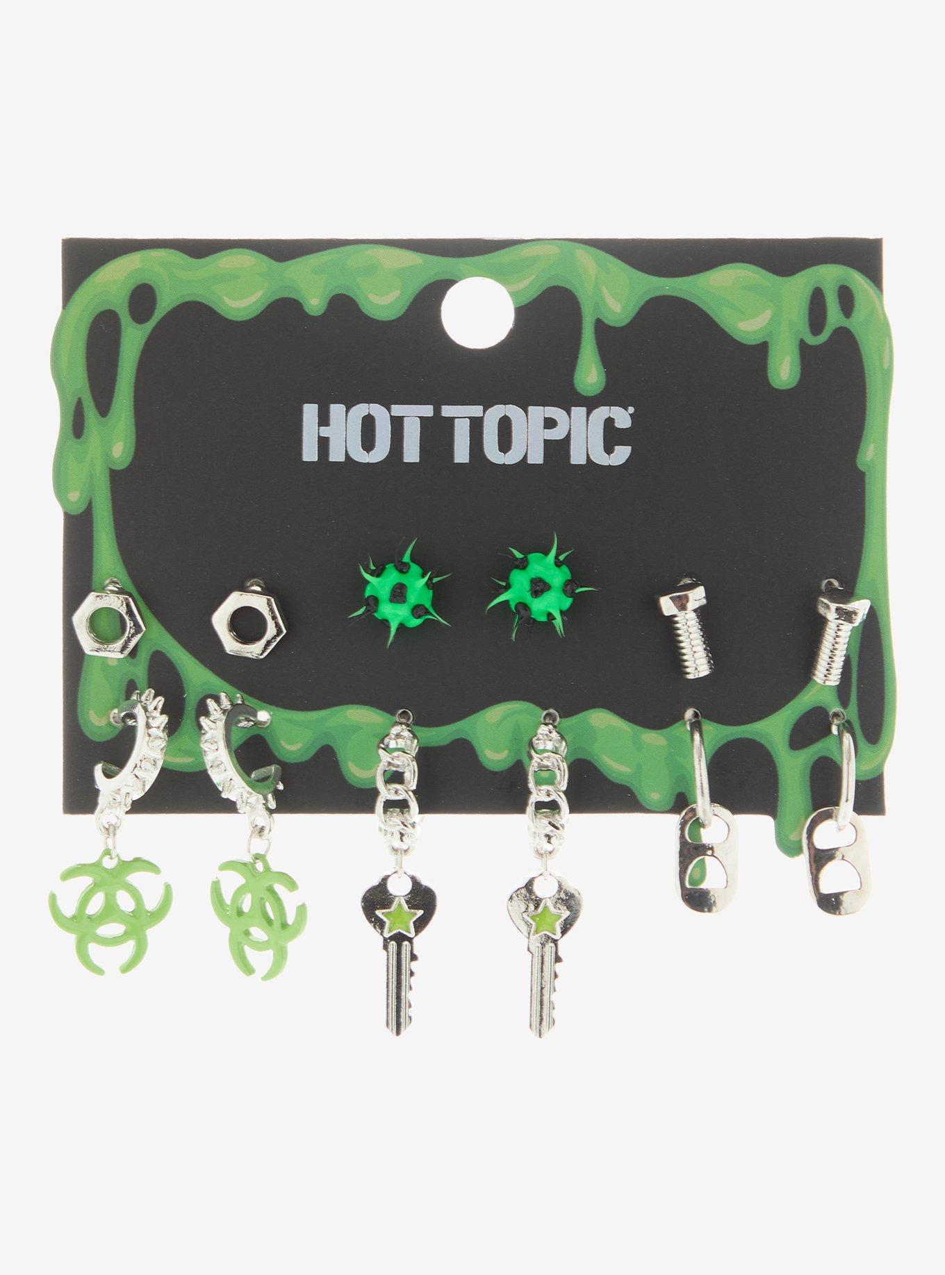 Biohazard Key Hardware Earring Set, , hi-res