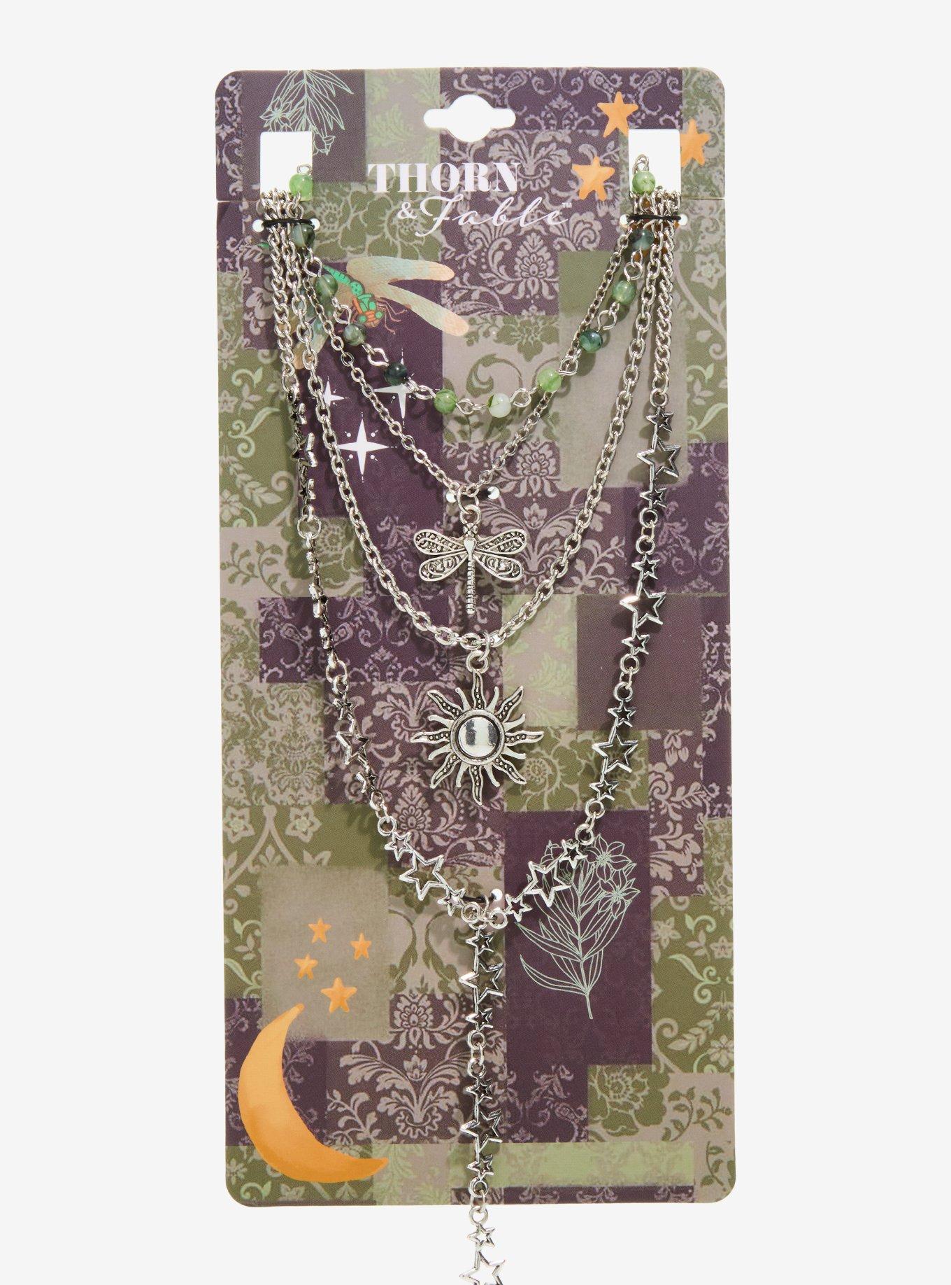 Thorn & Fable Dragonfly Star Lariat Necklace Set, , hi-res