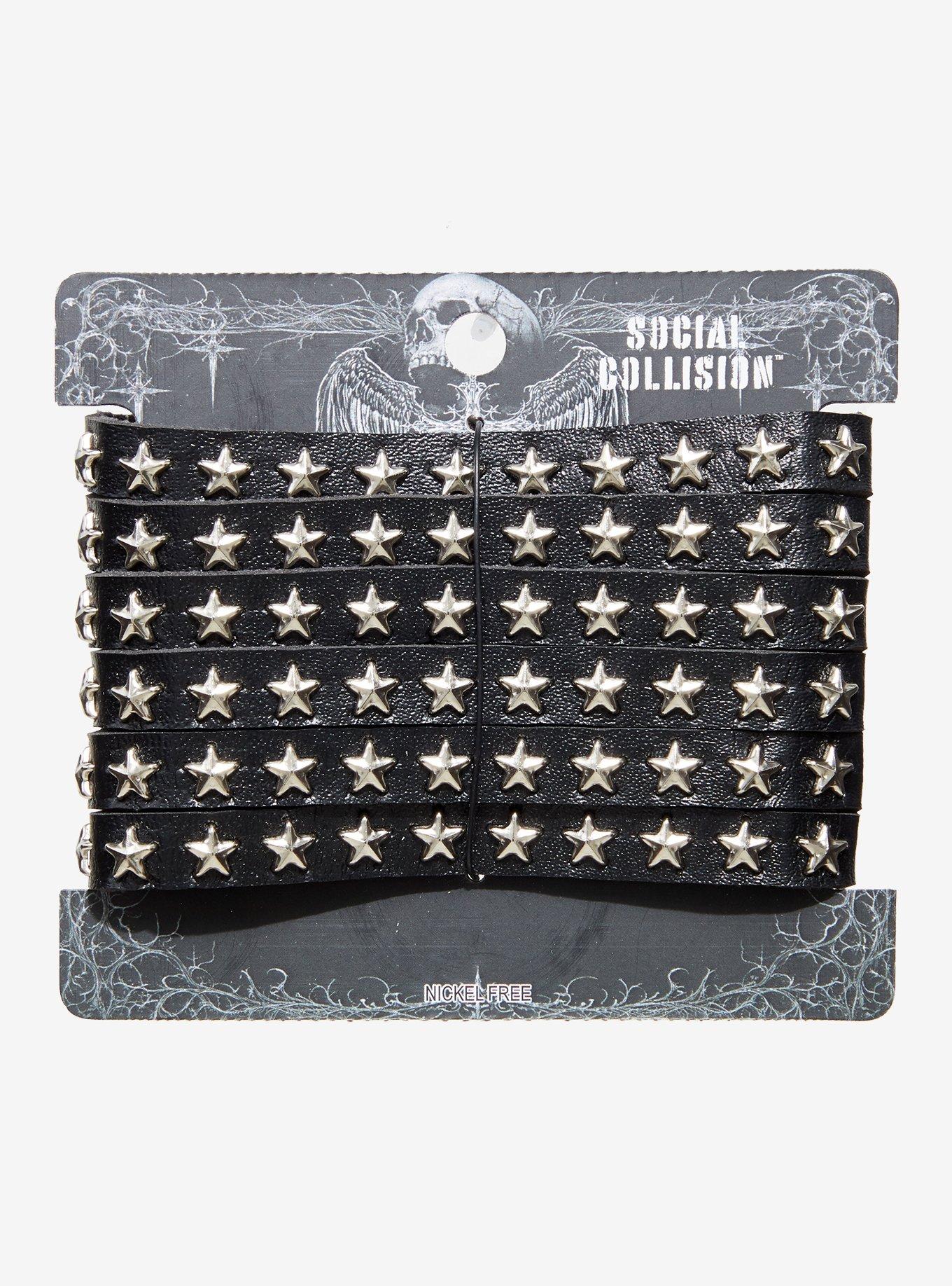 Social Collision Star Stud Cuff Bracelet, , hi-res