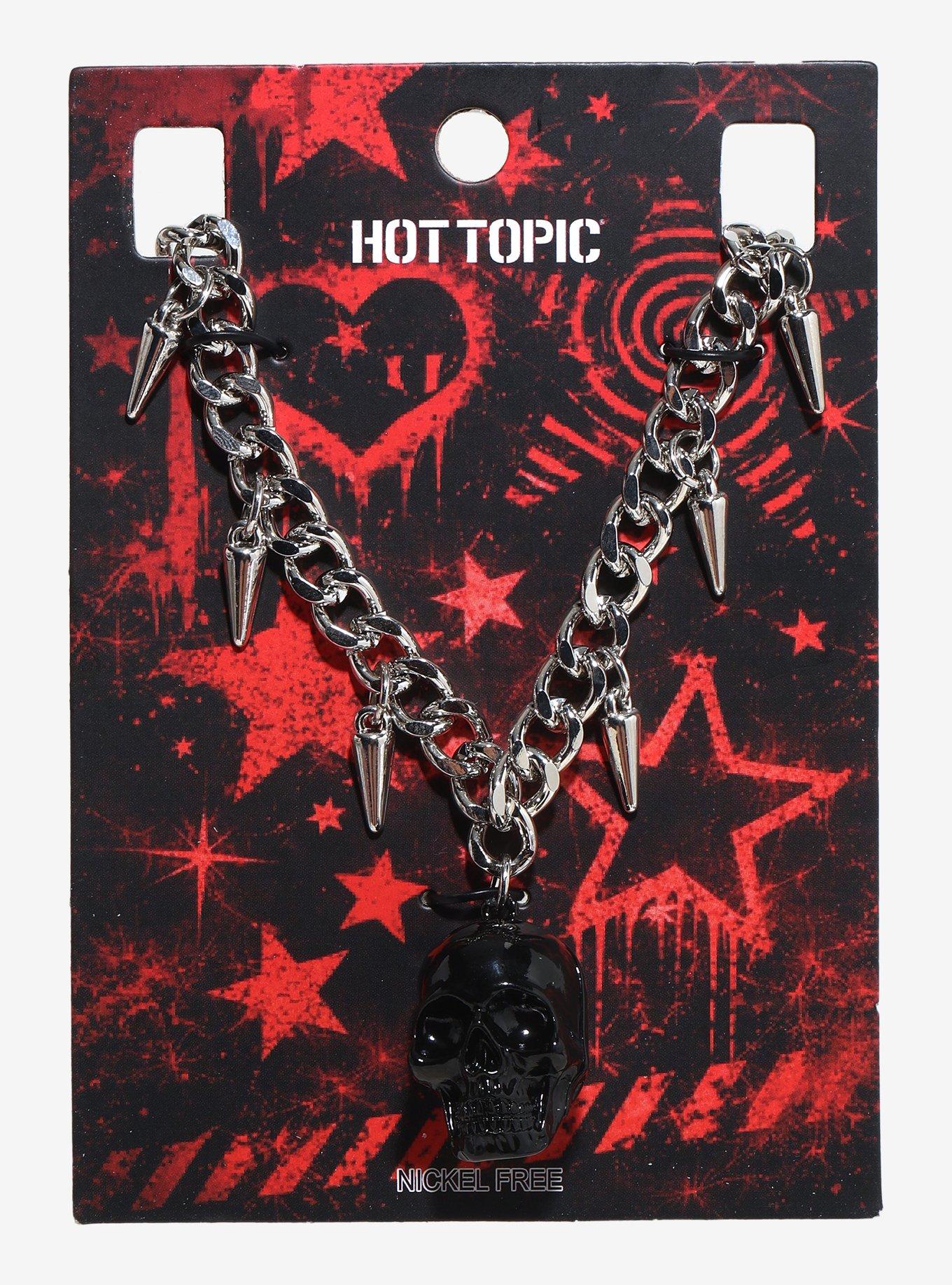 Skull Spike Necklace, , hi-res