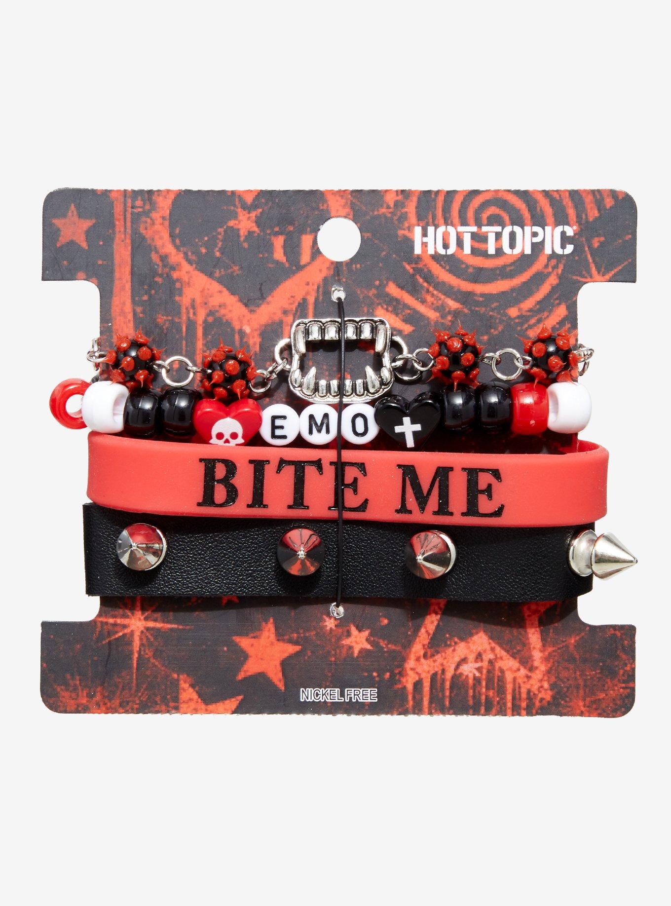 Emo Bite Me Bracelet Set, , hi-res