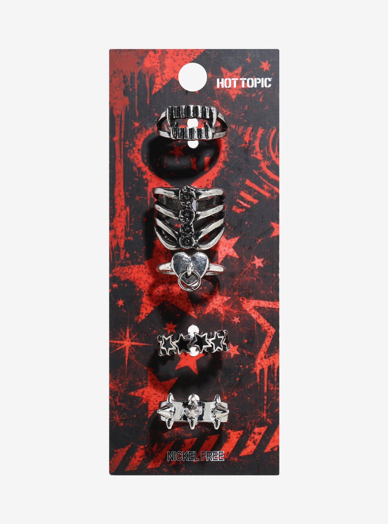 Vampire Rib Cage Star Ring Set, , hi-res