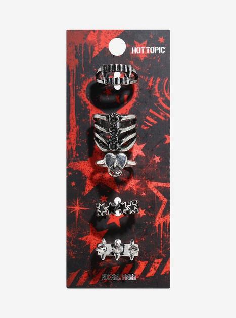 Vampire Rib Cage Star Ring Set | Hot Topic