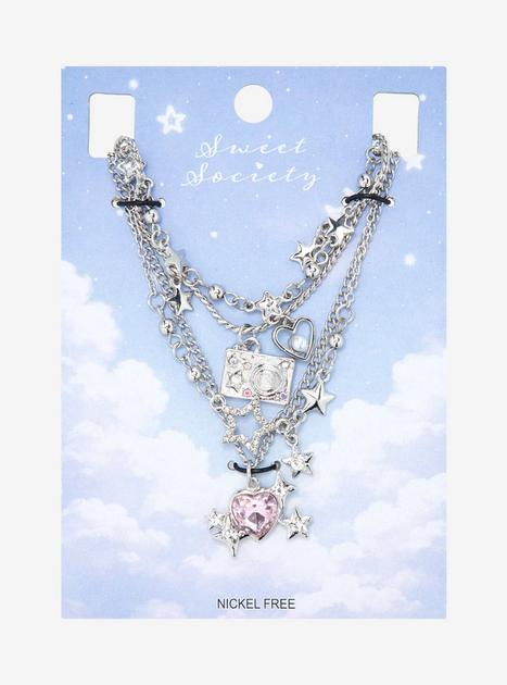 Sweet Society Celestial Digi Cam Necklace Set | Hot Topic