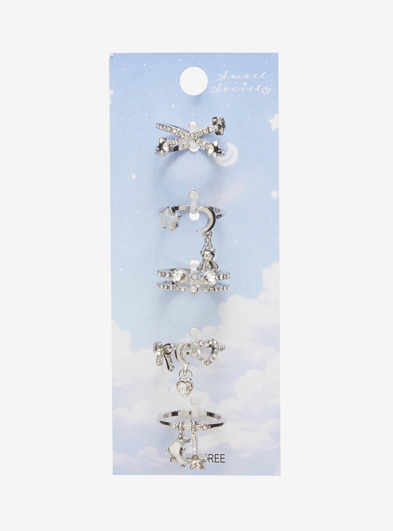 Sweet Society Celestial Coquette Ring Set, , hi-res